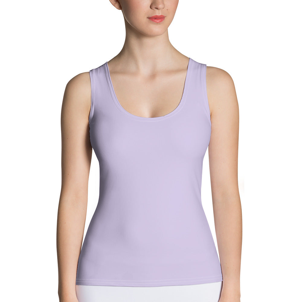 Pastel Pinstripes Solid Yoga Tank Top