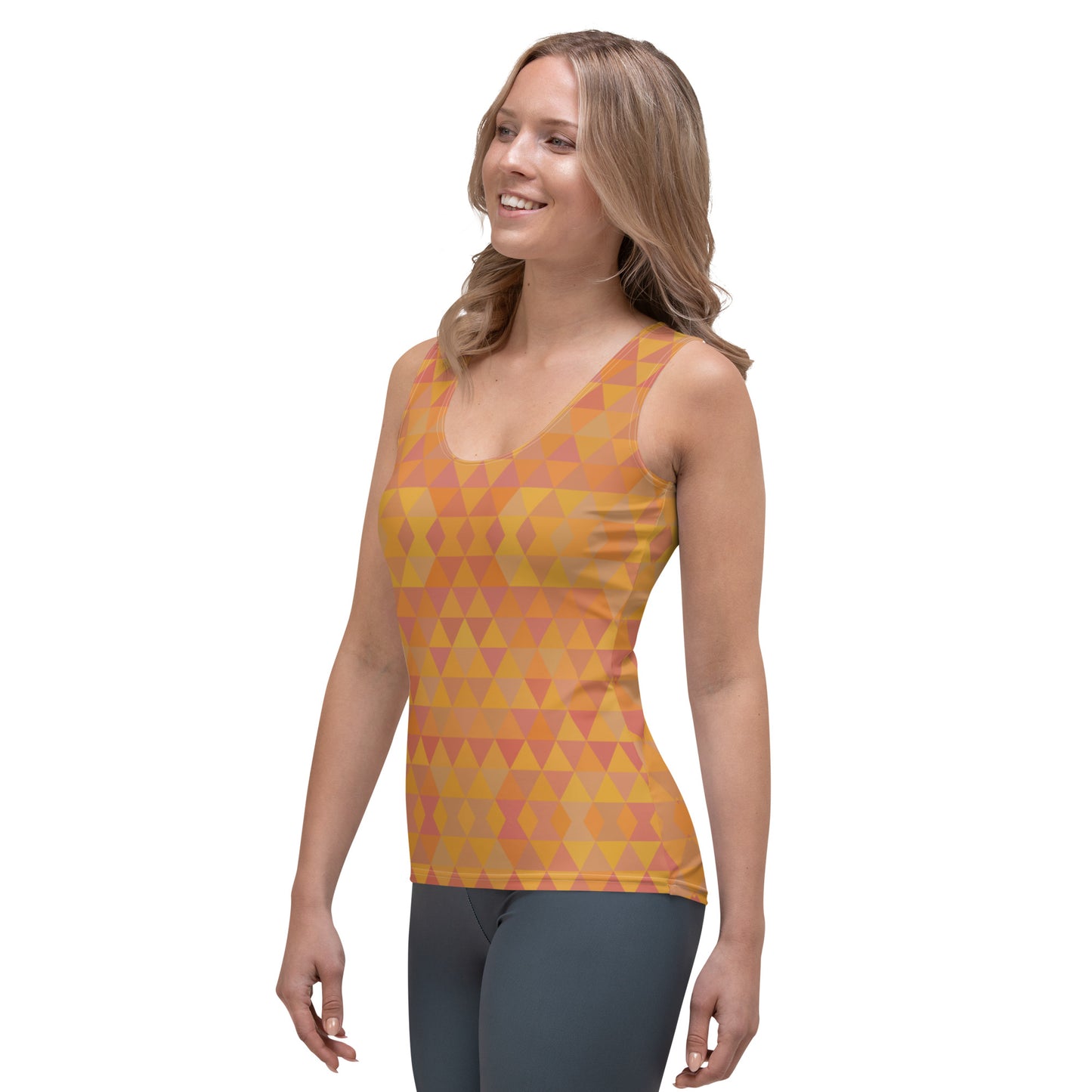 Inspiring Pumpkin Spice Isosceles Yoga Tank Top