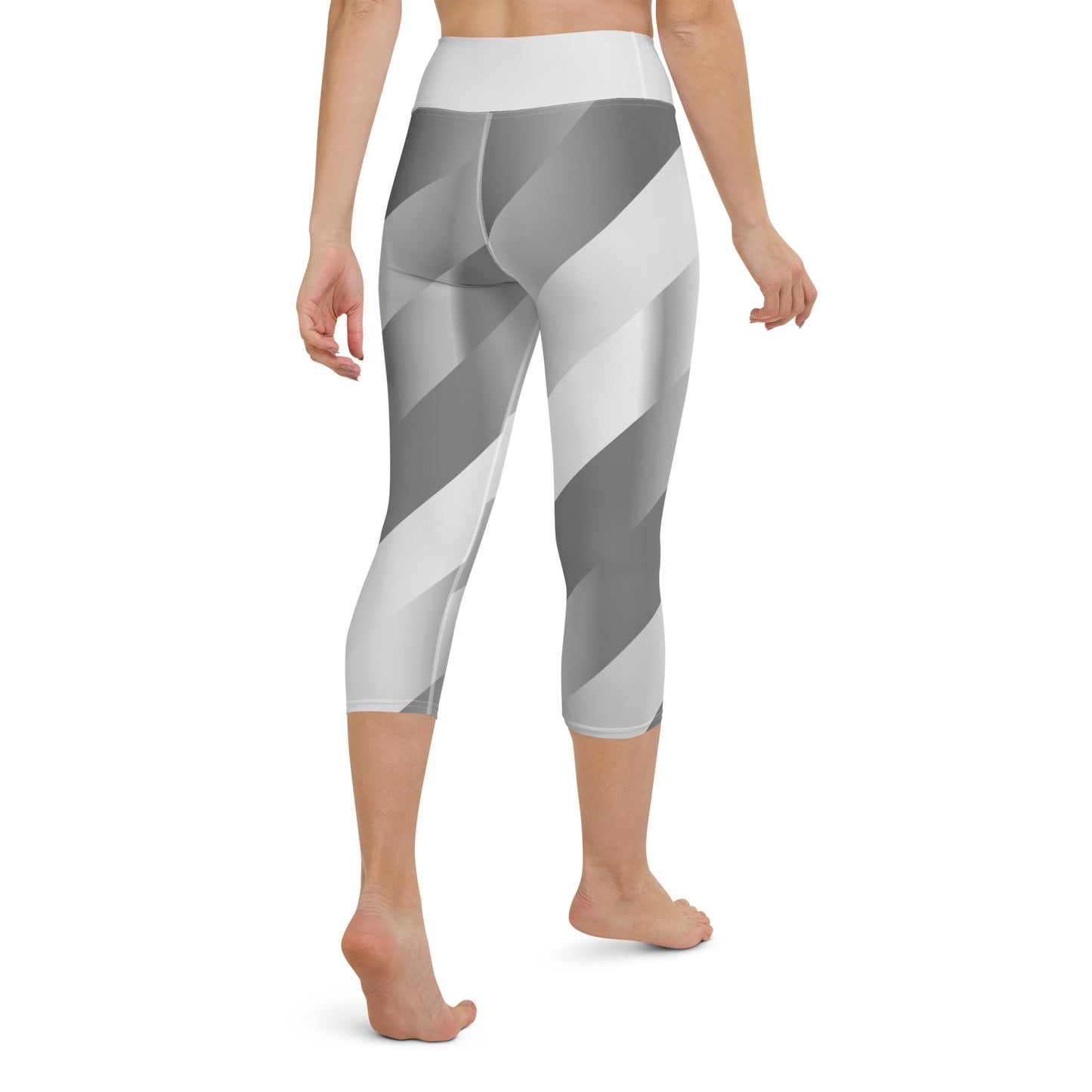 Scintillating Silver Yoga Capris