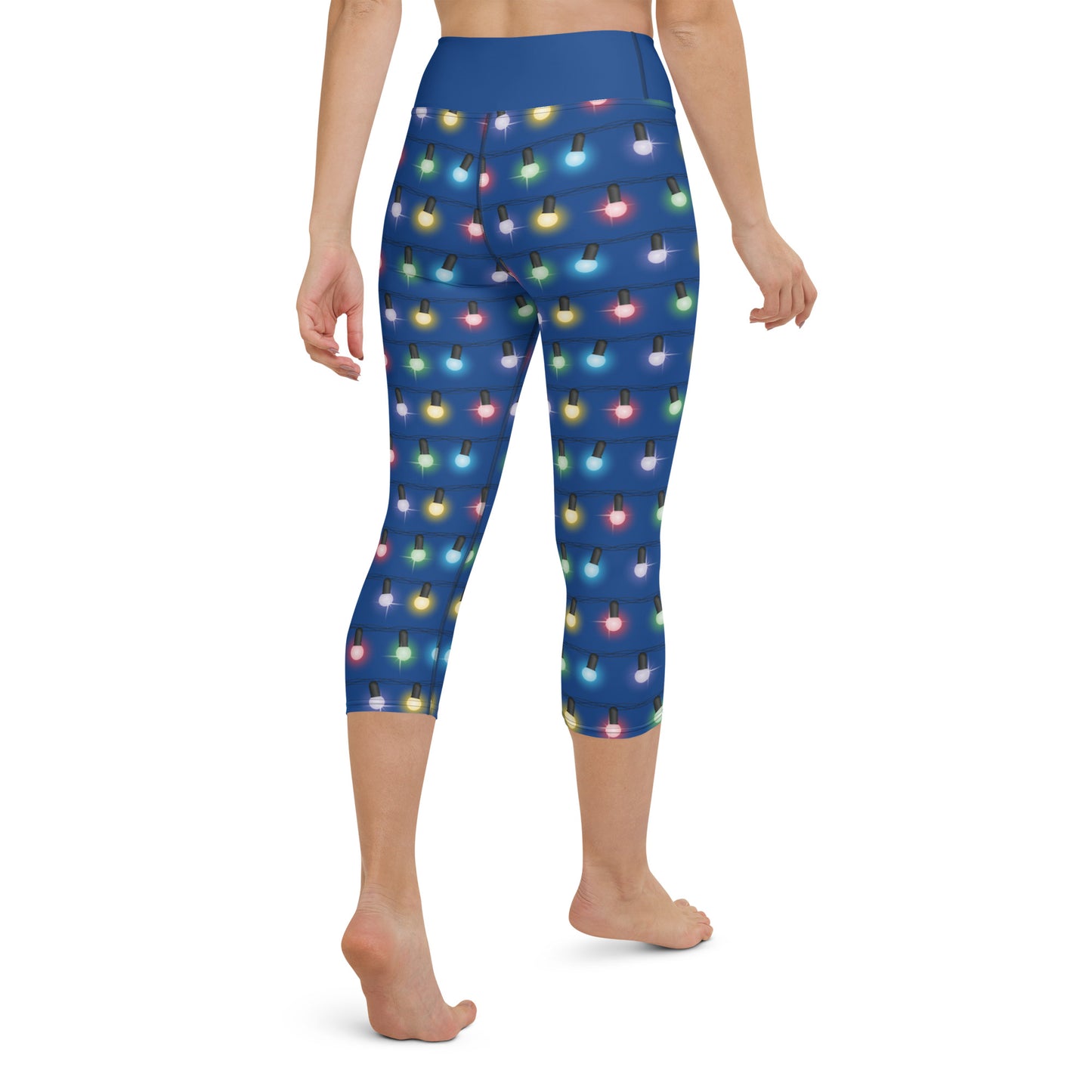 Christmas Lights Yoga Capri Leggings