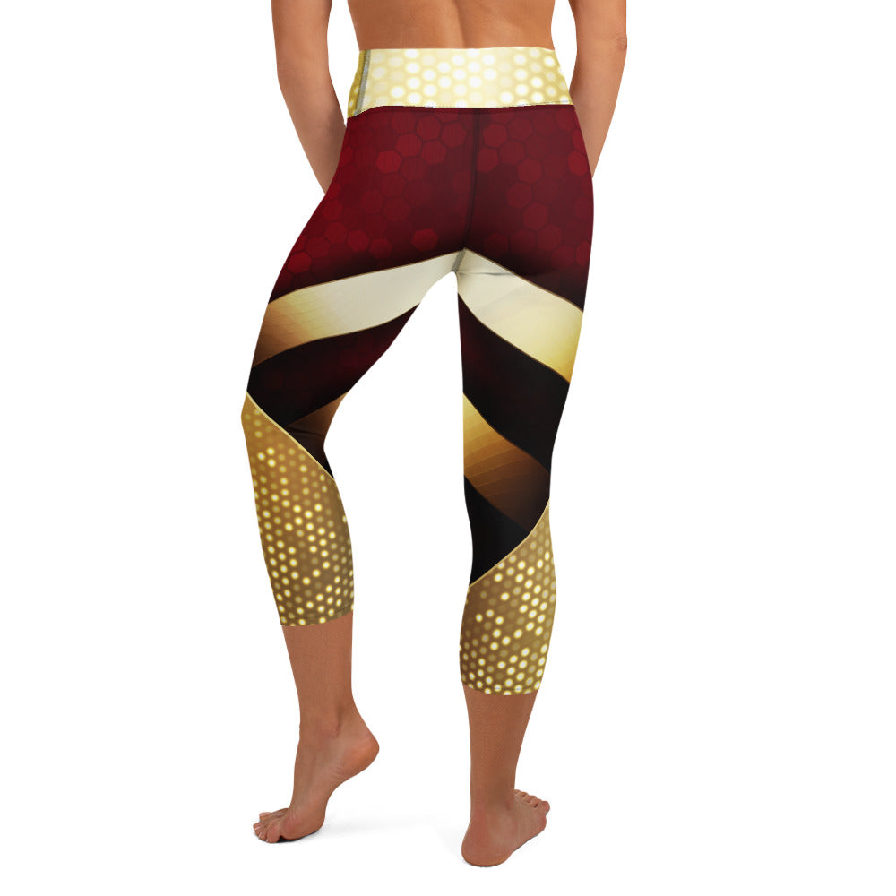 Winter Radiance Yoga Capri Leggings