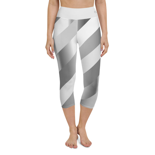 Scintillating Silver Yoga Capris