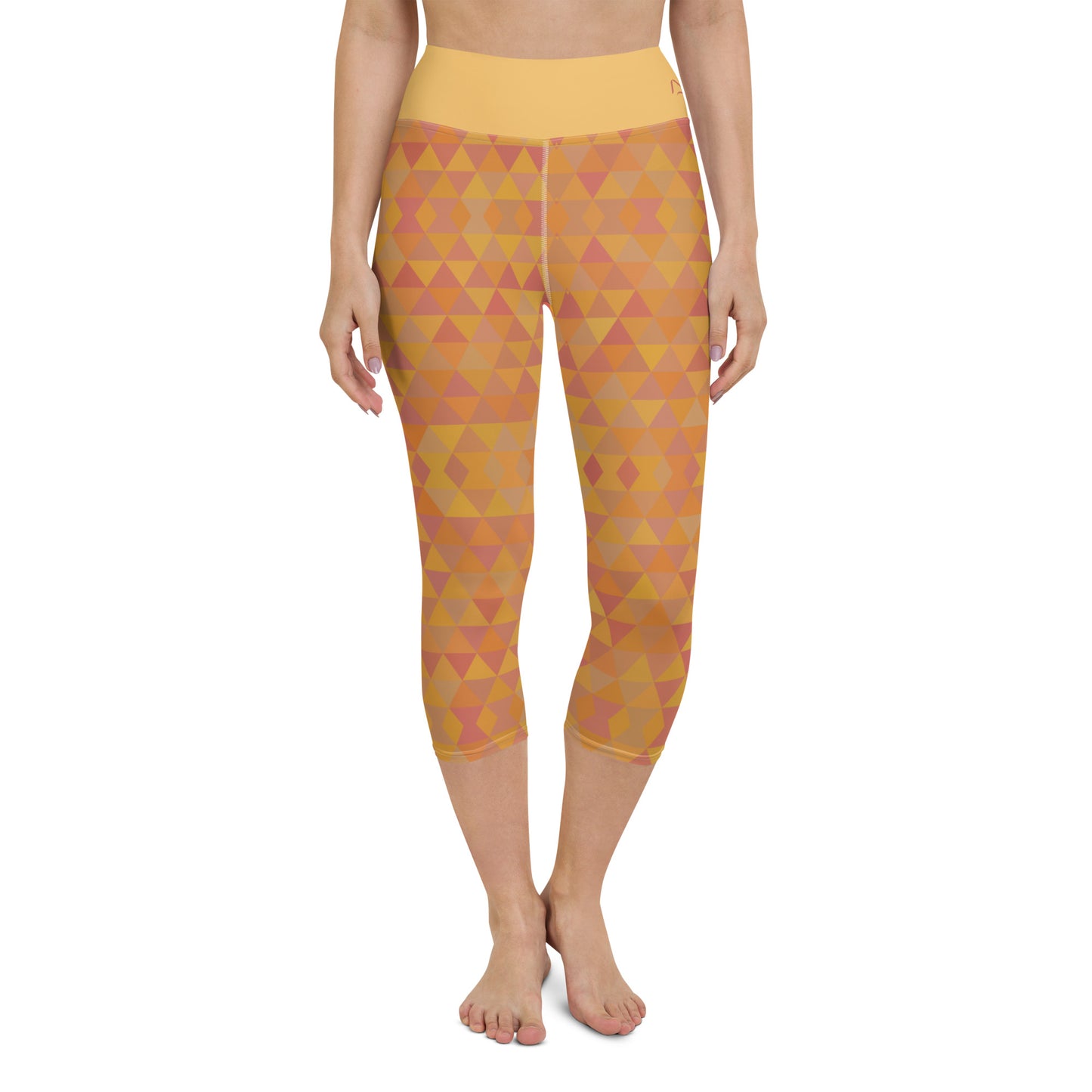 Inspiring Pumpkin Spice Isosceles Yoga Capris