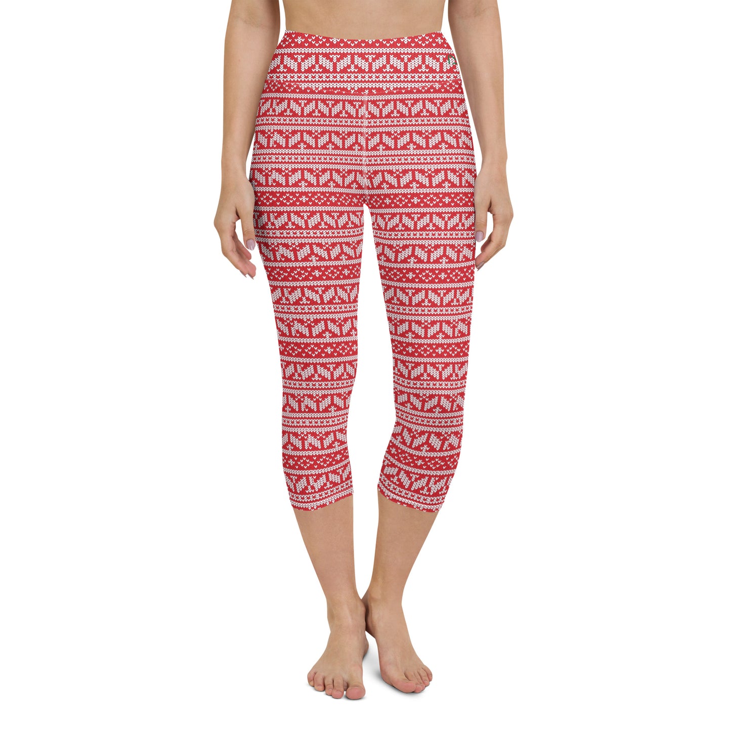 Ugly Christmas Sweater Yoga Capri Leggings