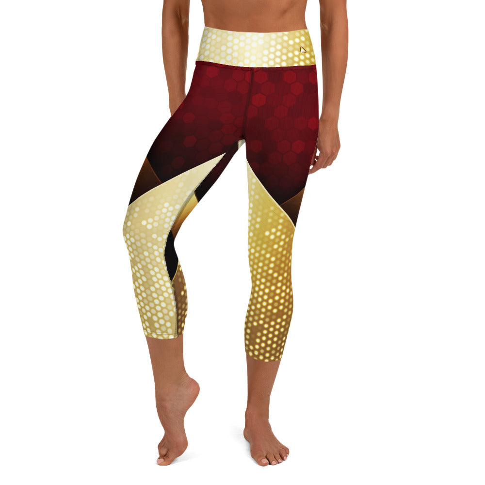 Winter Radiance Yoga Capri Leggings