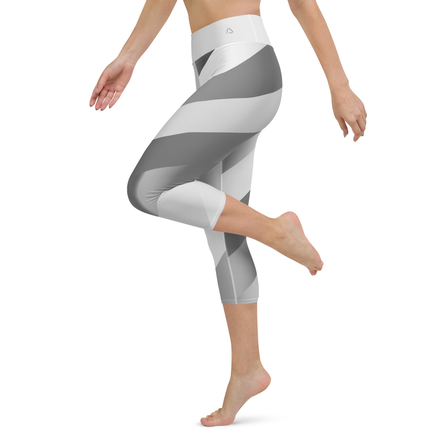 Scintillating Silver Yoga Capris