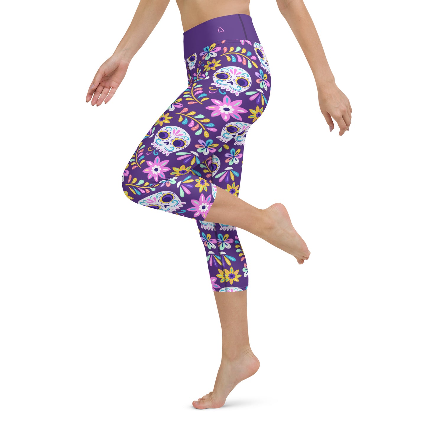 Dia de los Muertos Yoga Capris