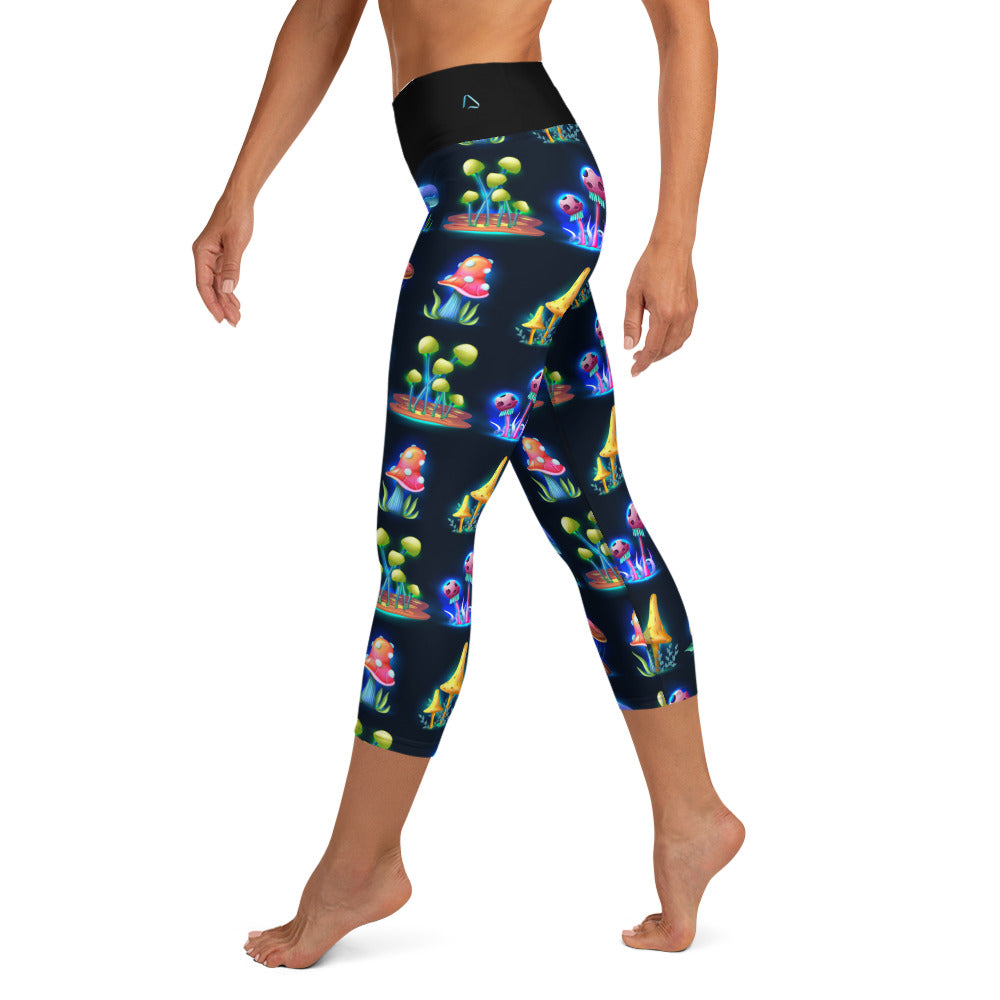 Magic Mushrooms Yoga Capris