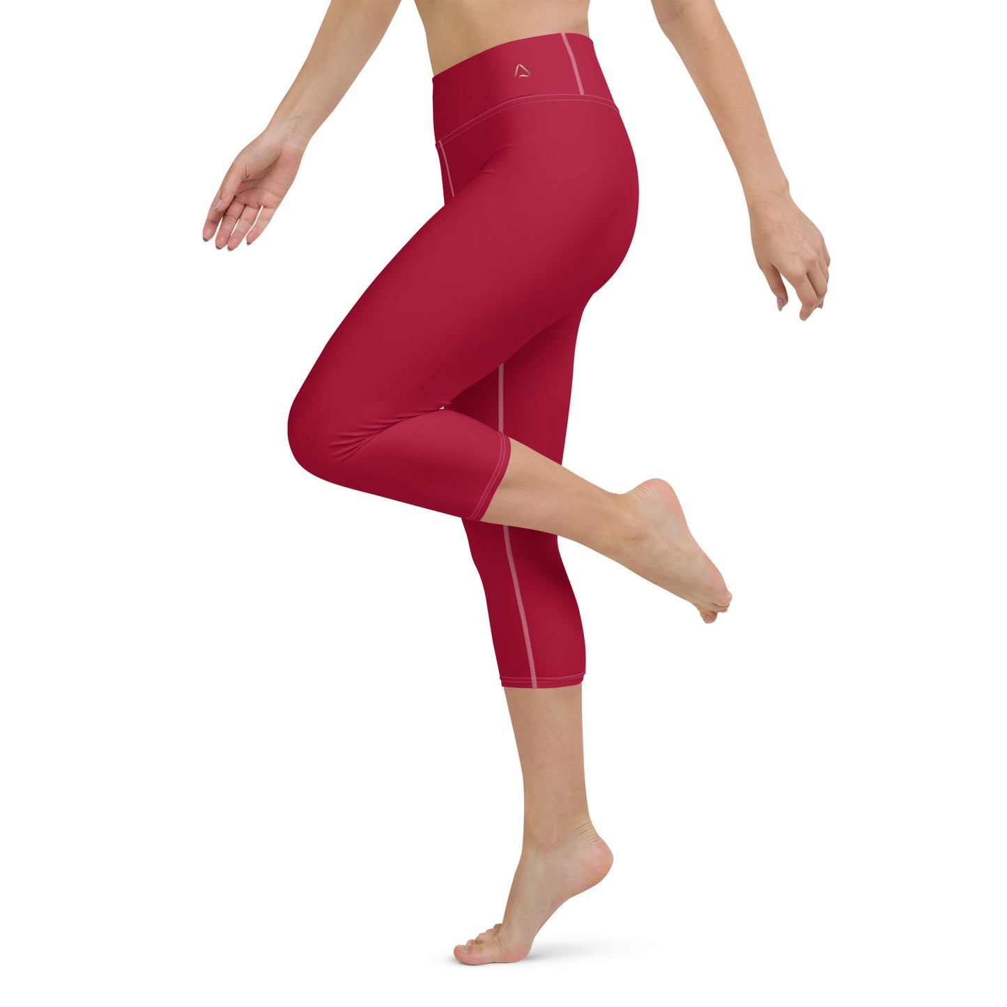 Christmas Relief Fleur Yoga Capri Leggings