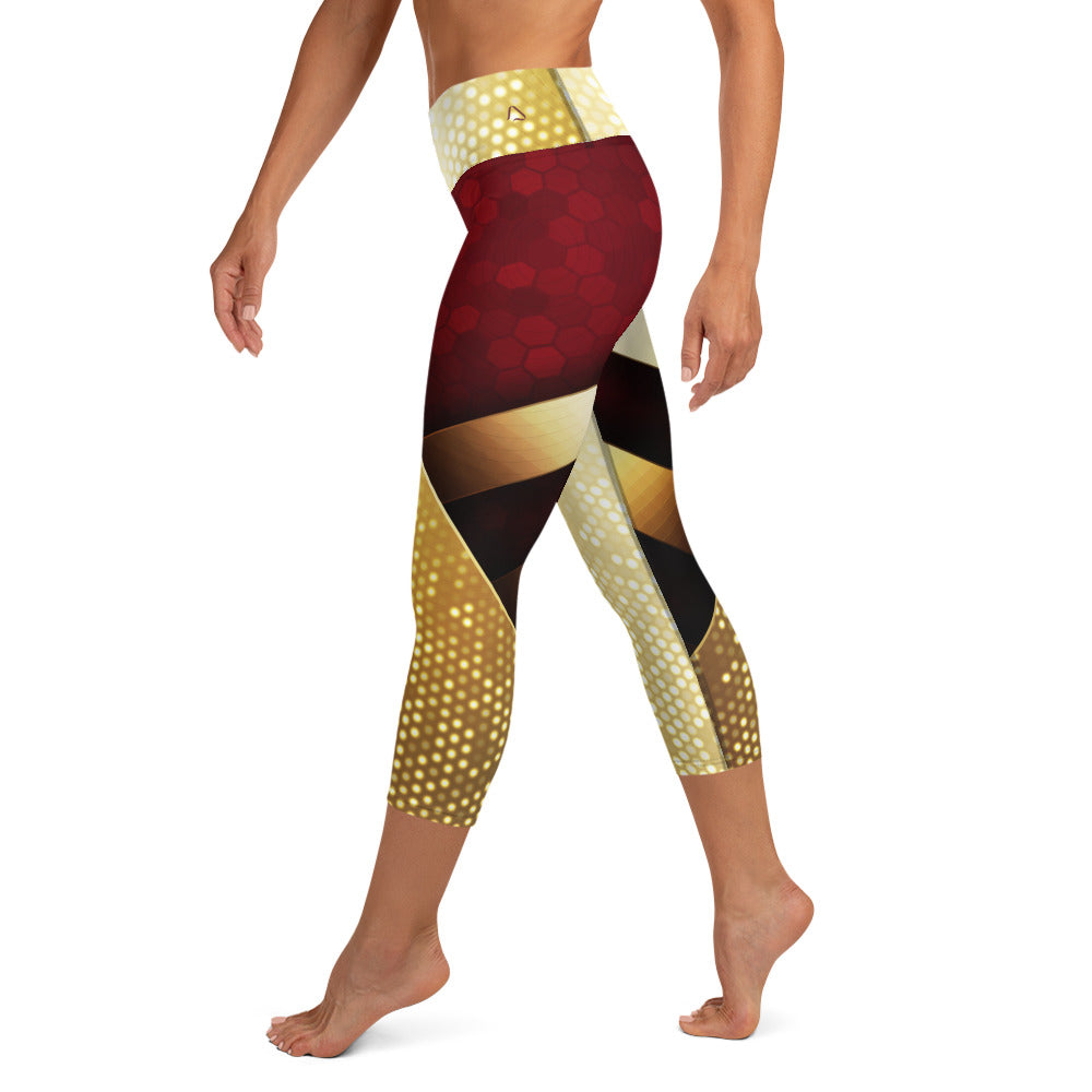 Winter Radiance Yoga Capri Leggings