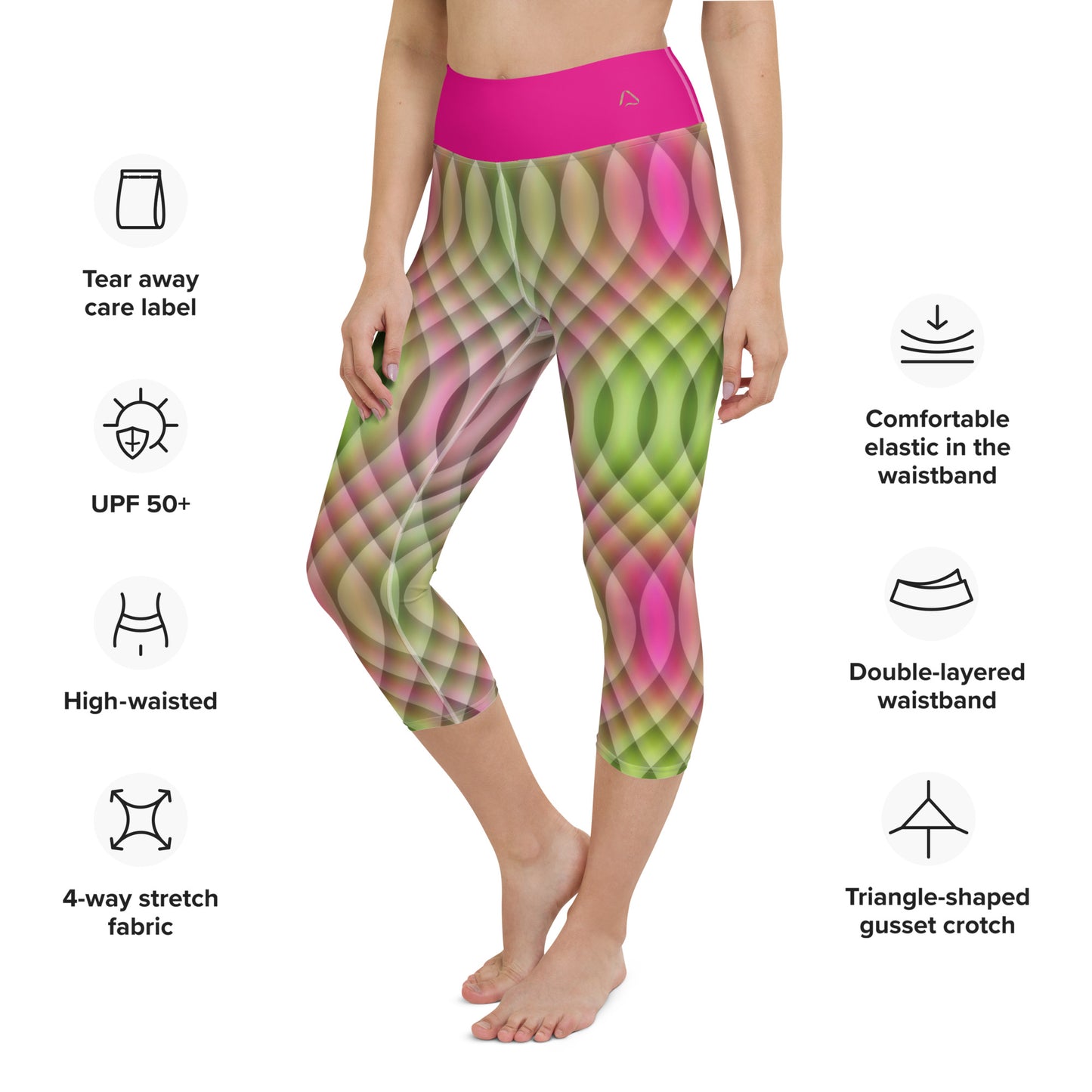 Watermelon Kaleidoscope Capris