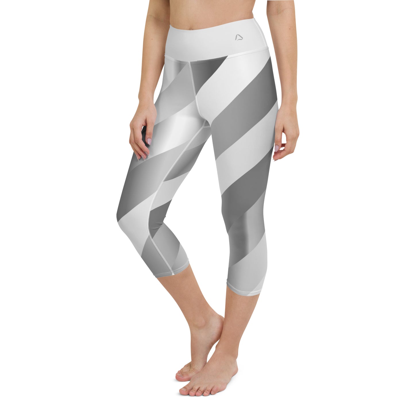 Scintillating Silver Yoga Capris