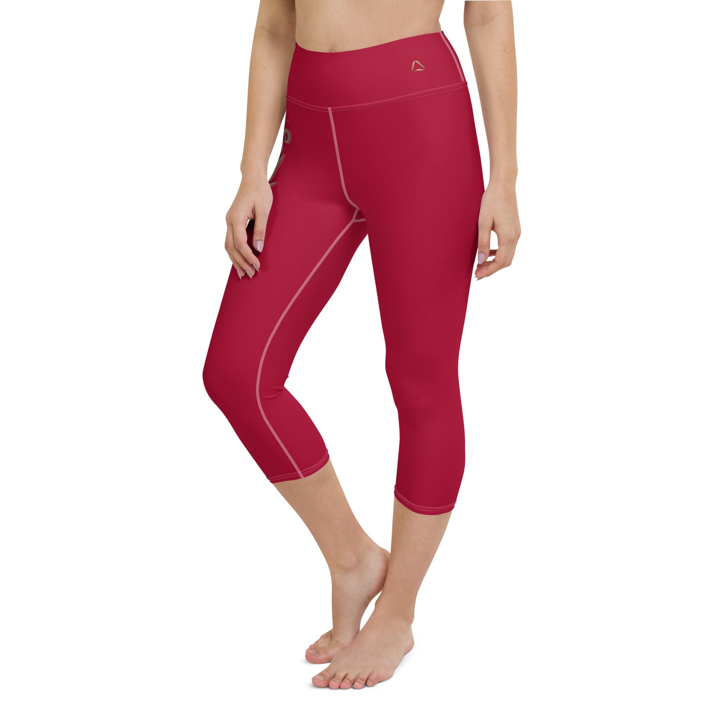 Christmas Relief Fleur Yoga Capri Leggings