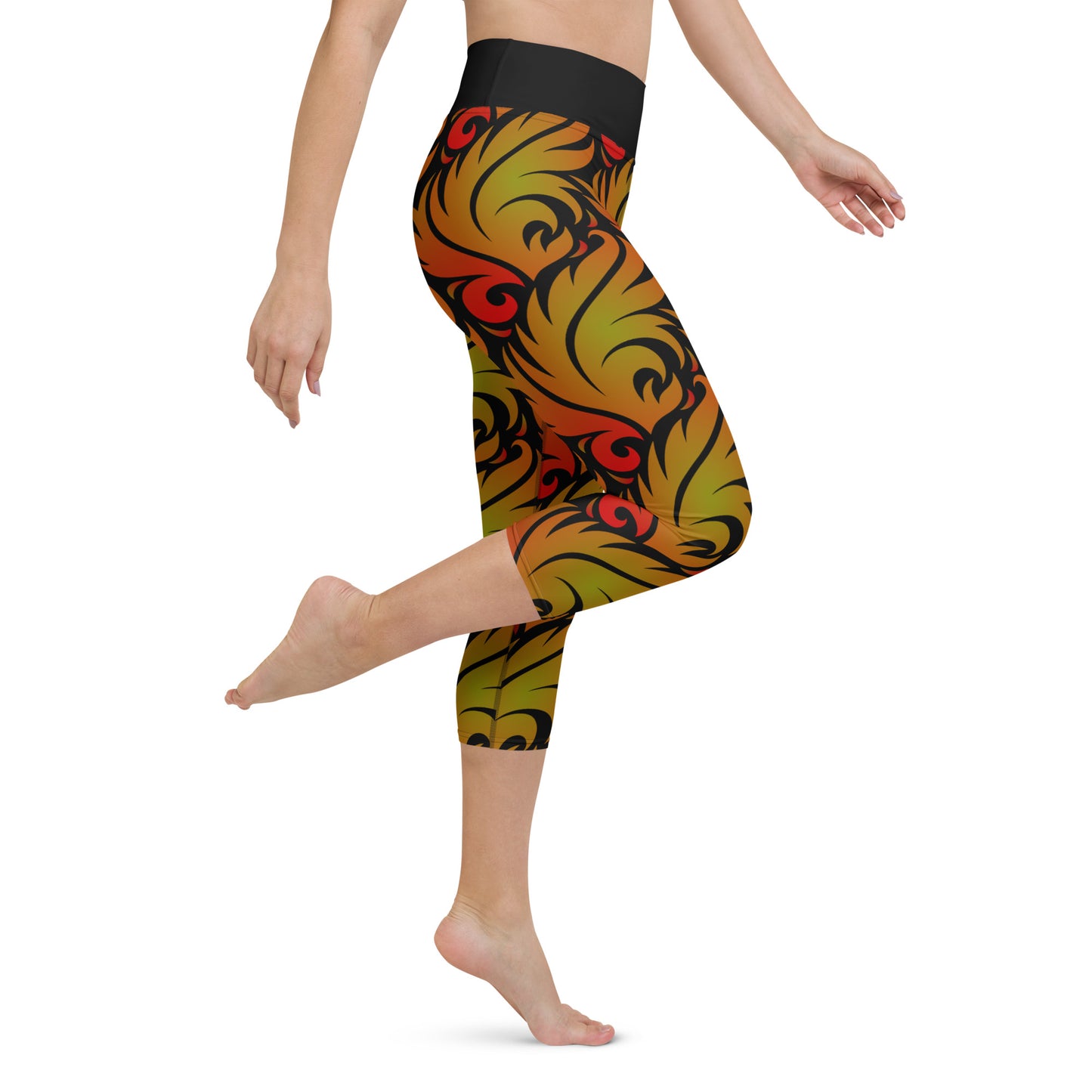 Eerily Floral Yoga Capris