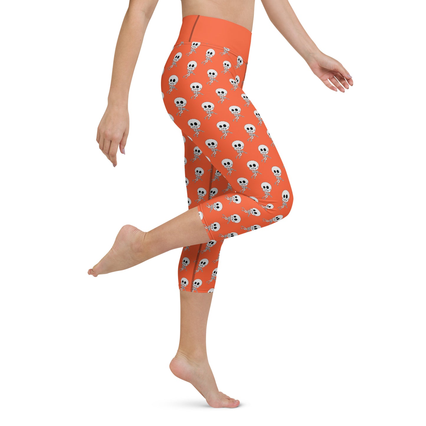 Gasper the Friendly Skeleton Yoga Capris