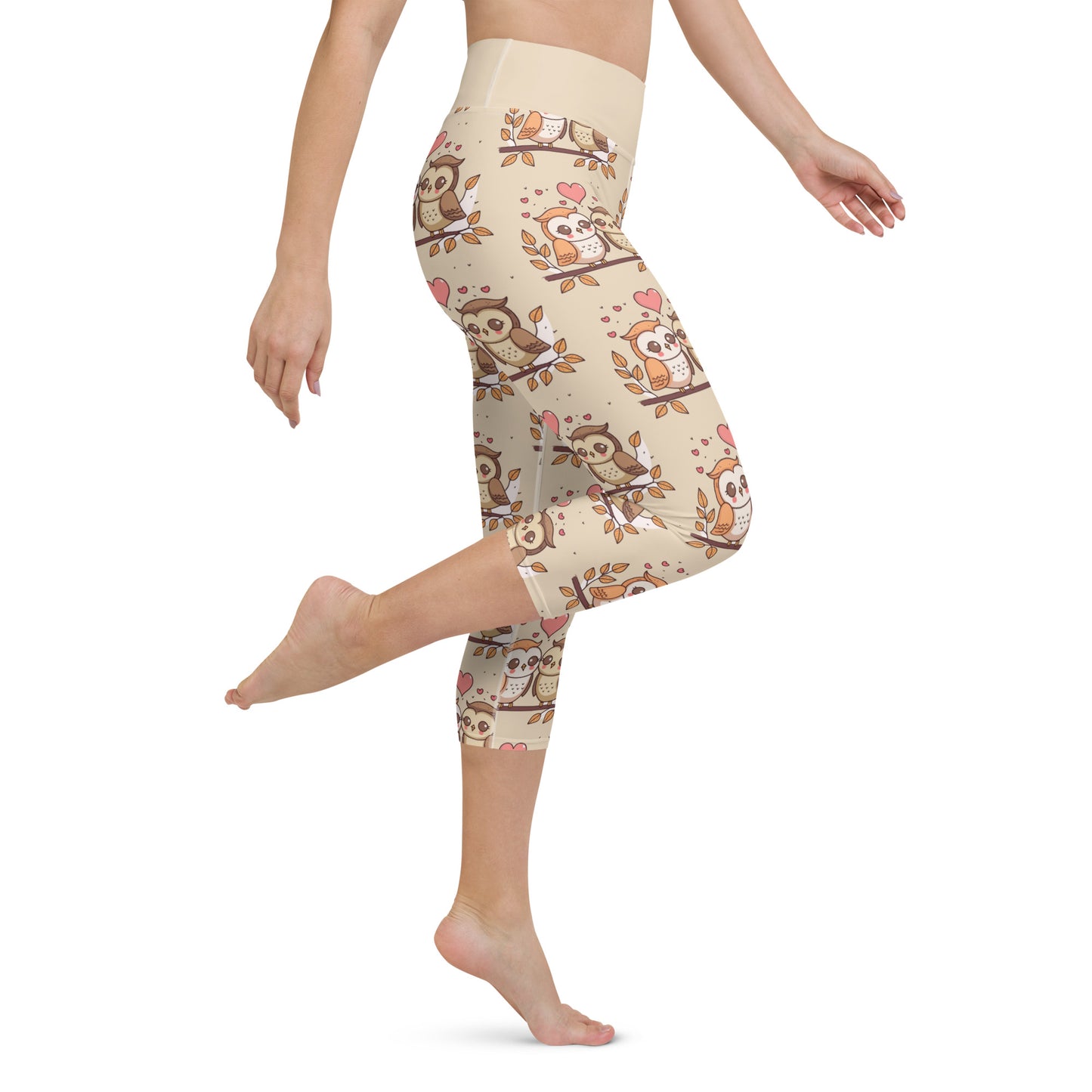 Owl the Love in the World Yoga Capris