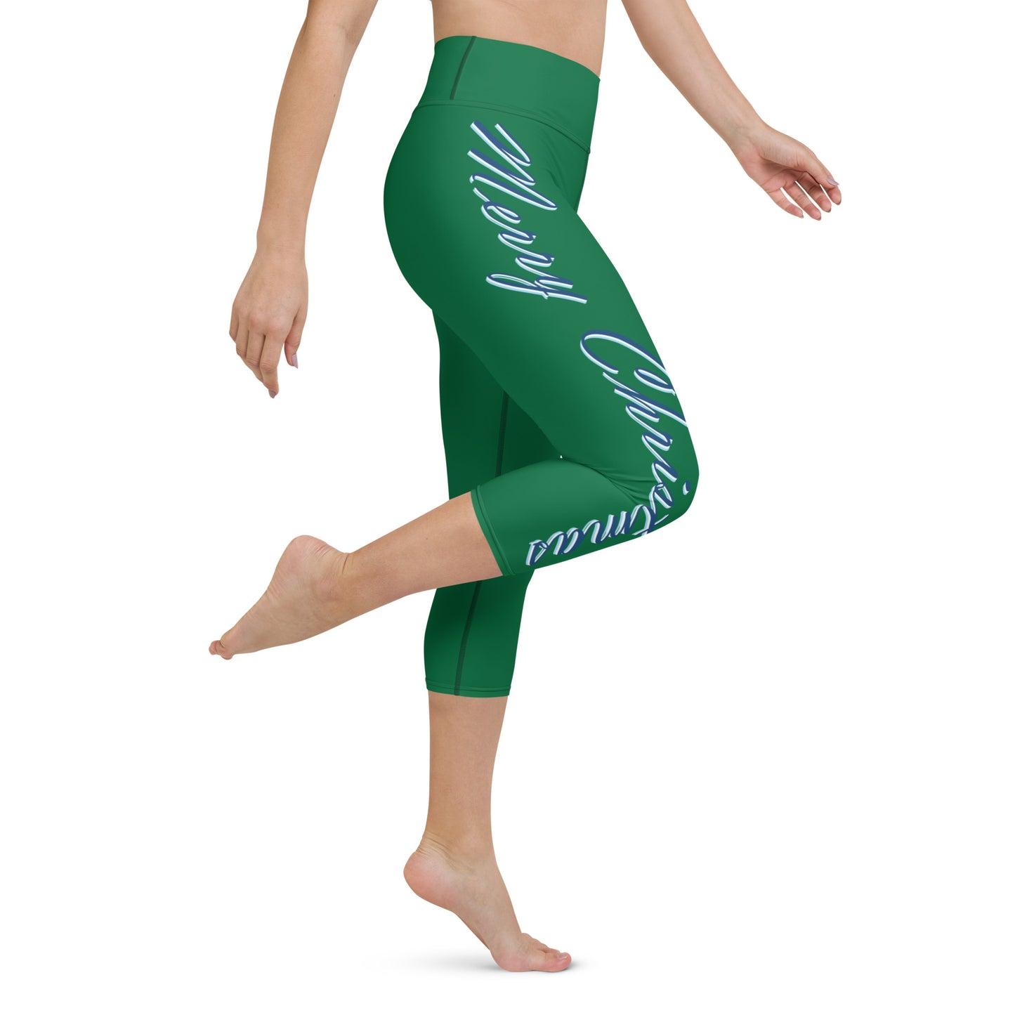 Metropolitan Merry Christmas Yoga Capri Leggings