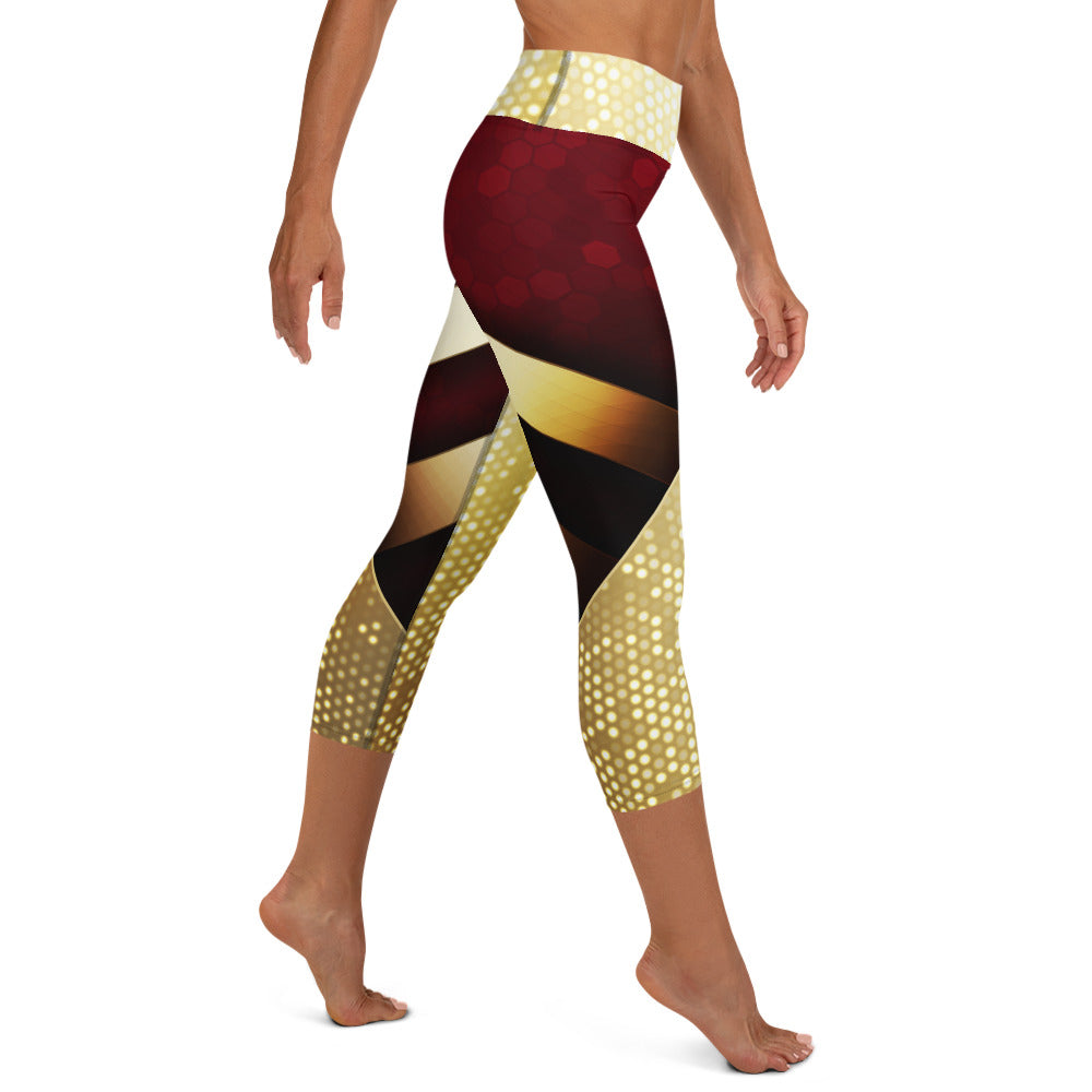 Winter Radiance Yoga Capri Leggings