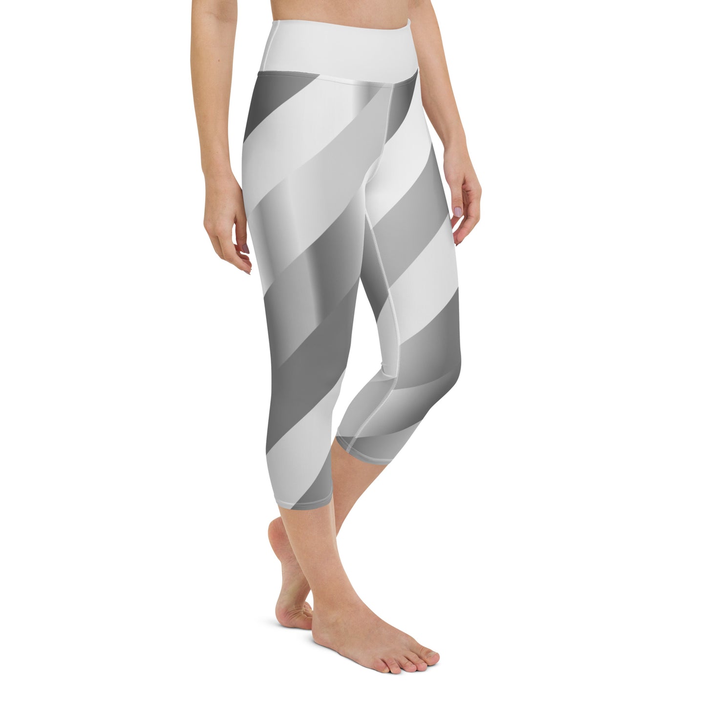 Scintillating Silver Yoga Capris