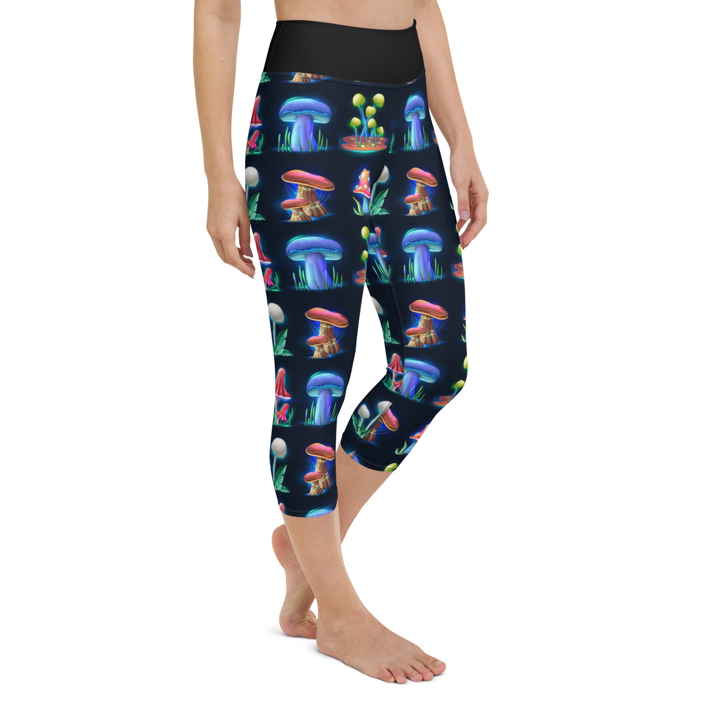 Magic Mushrooms Yoga Capris