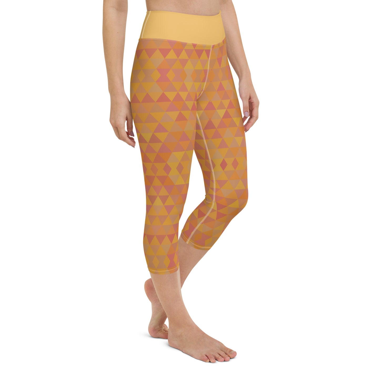 Inspiring Pumpkin Spice Isosceles Yoga Capris