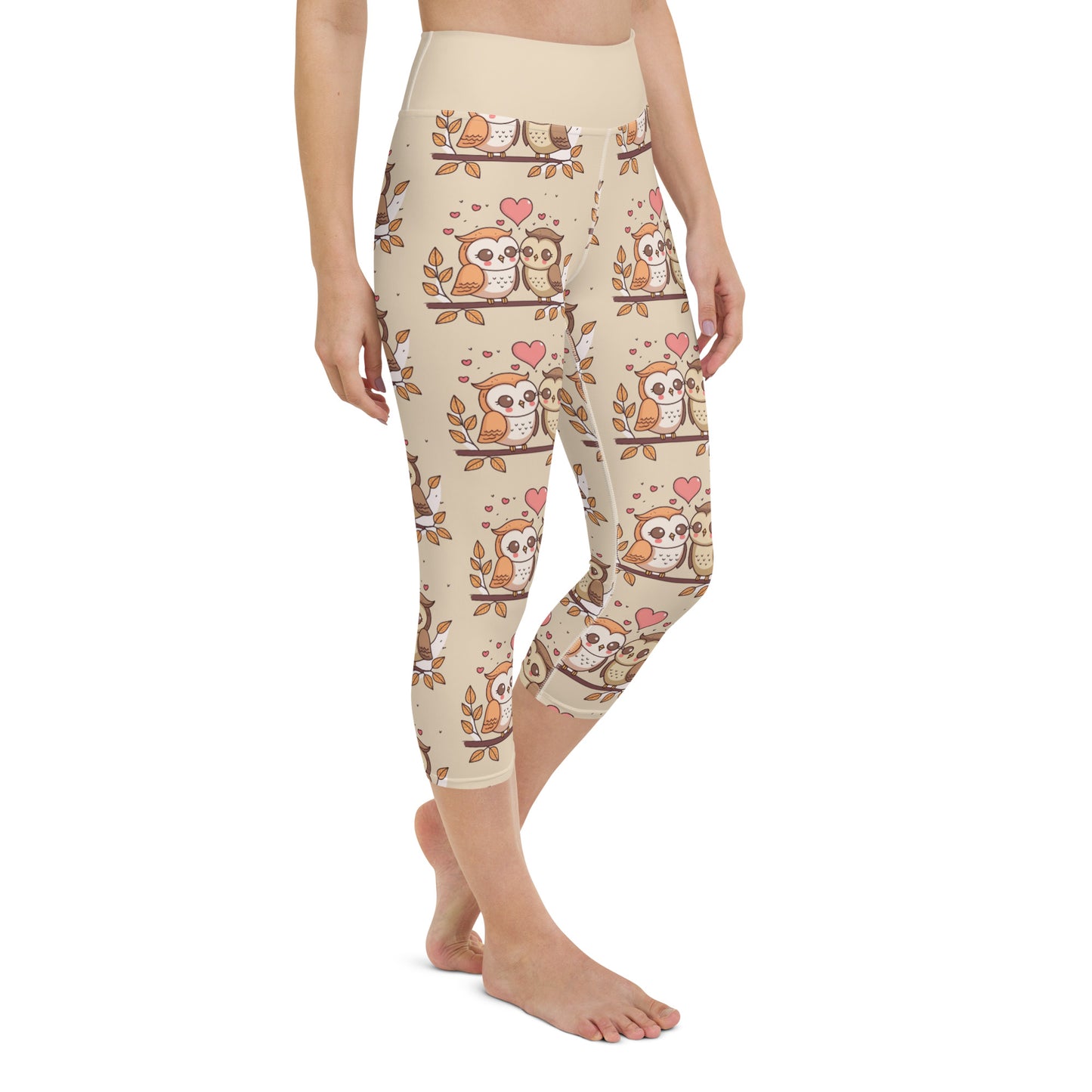 Owl the Love in the World Yoga Capris