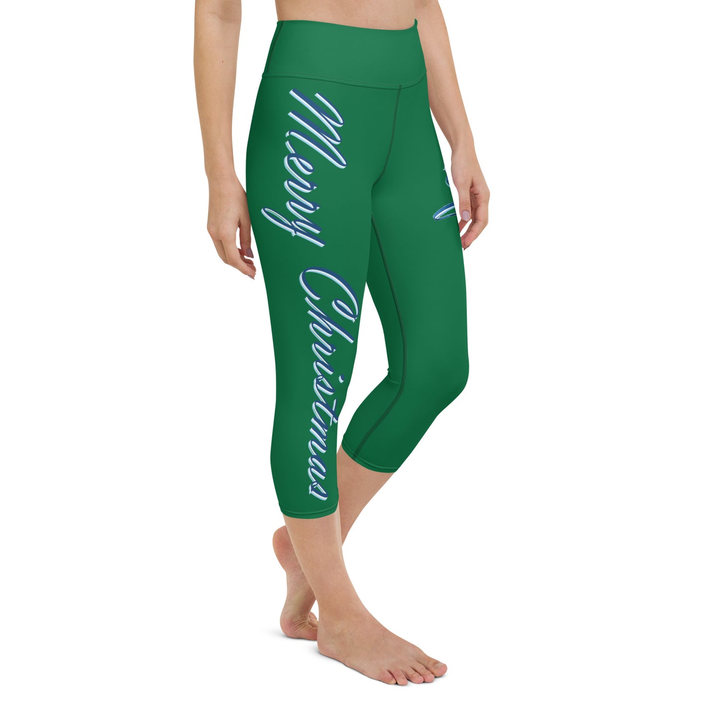 Metropolitan Merry Christmas Yoga Capri Leggings