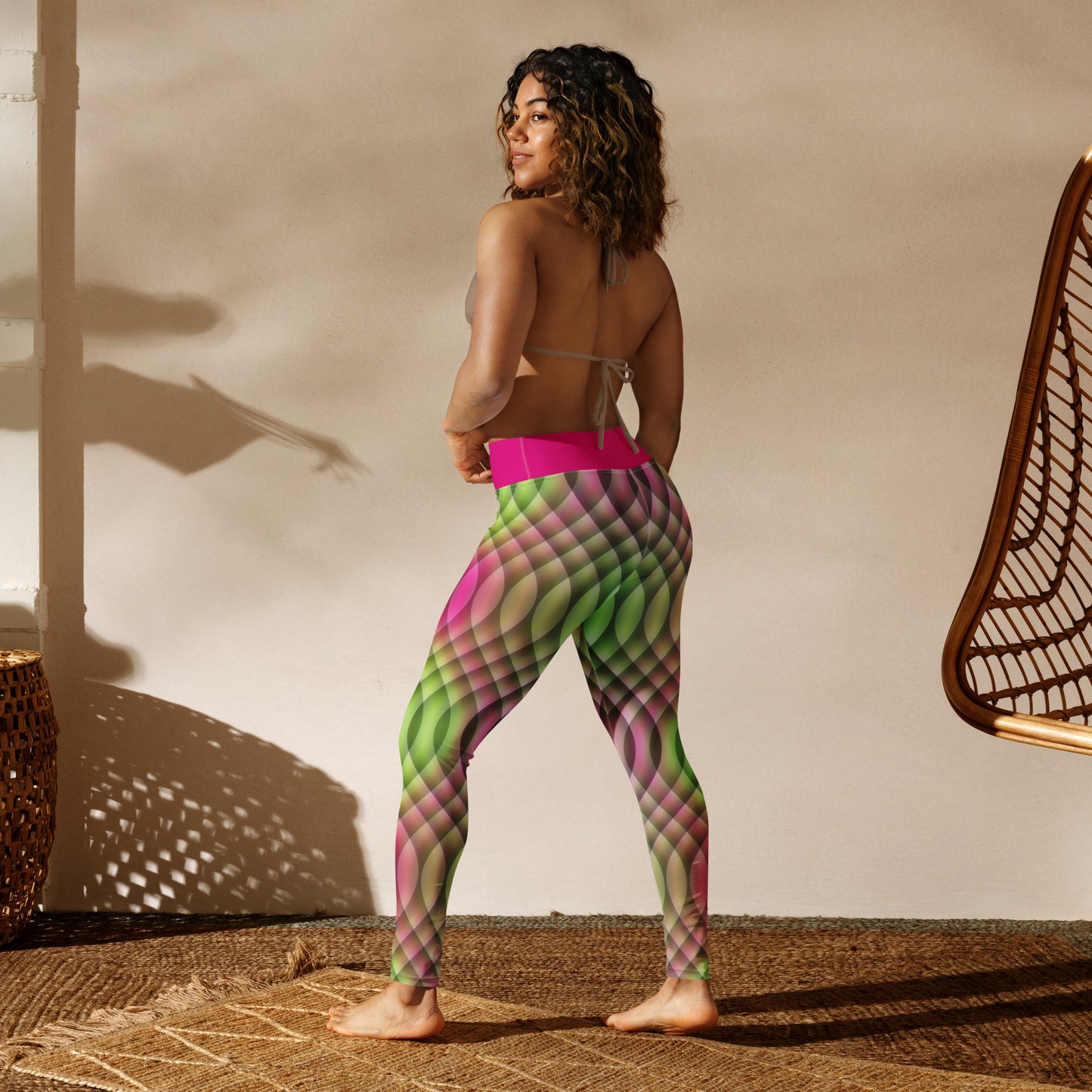 Watermelon Kaleidoscope Yoga Leggings