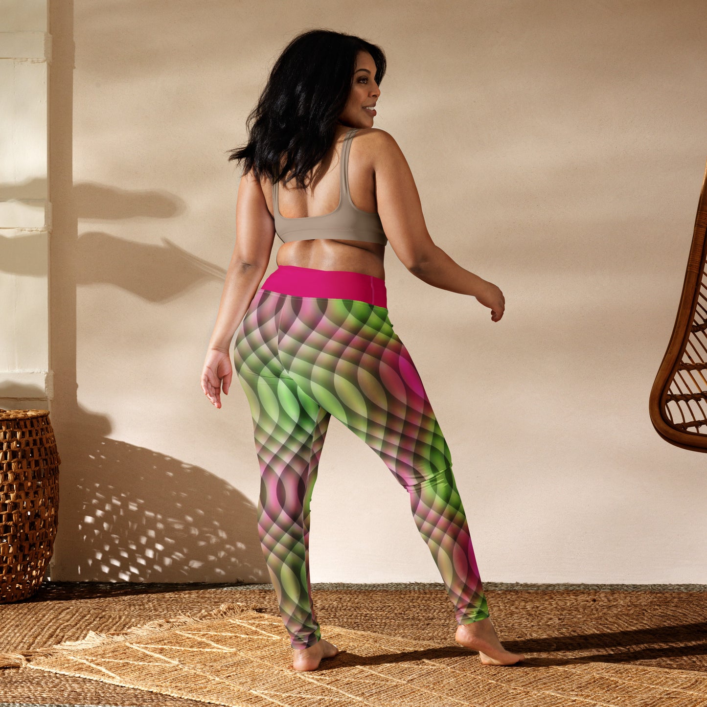 Watermelon Kaleidoscope Yoga Leggings