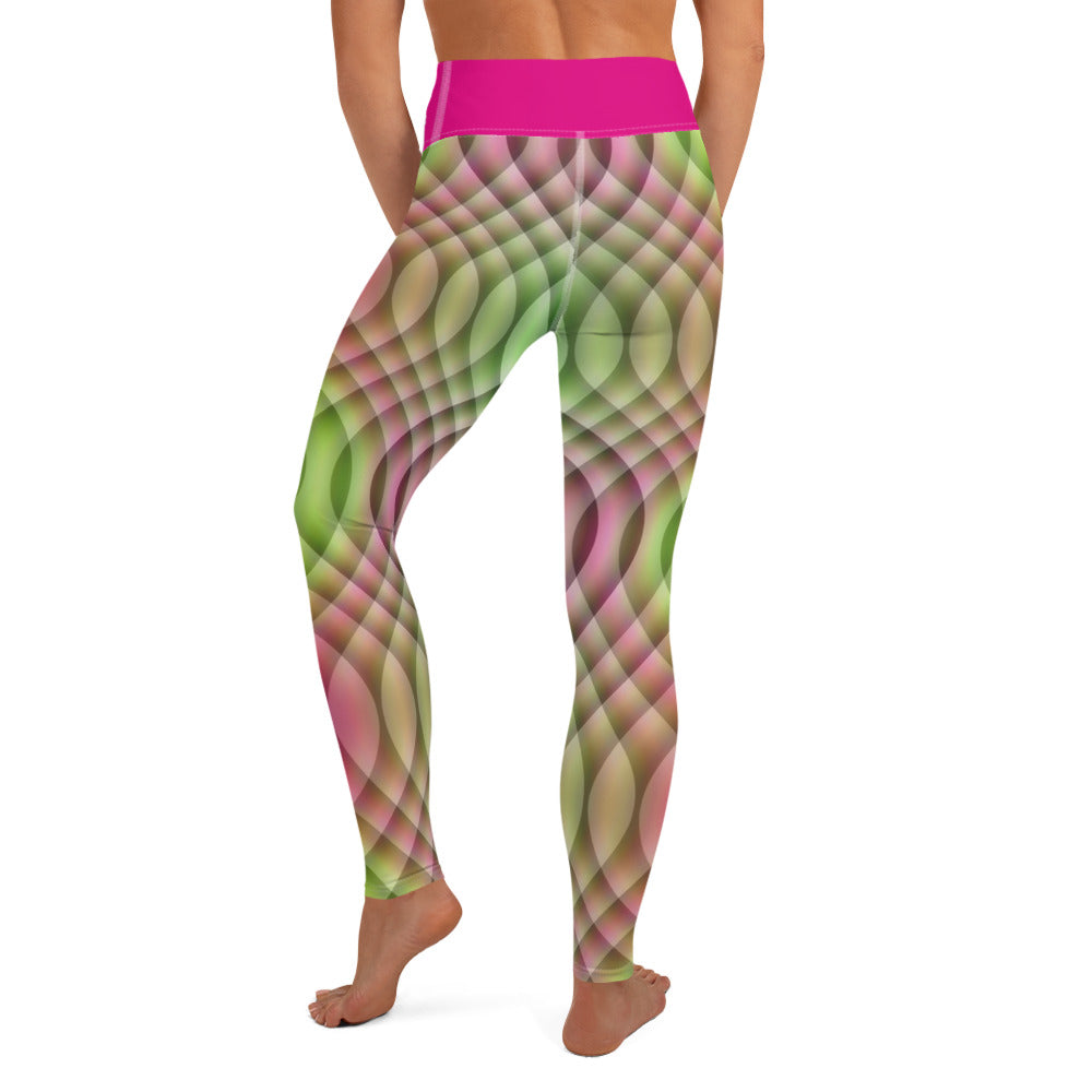 Watermelon Kaleidoscope Yoga Leggings