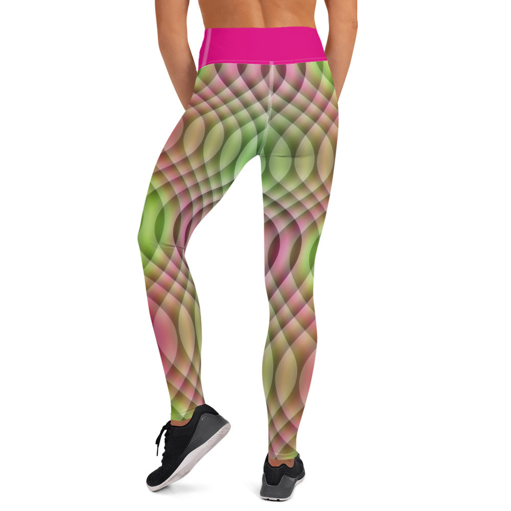 Watermelon Kaleidoscope Yoga Leggings