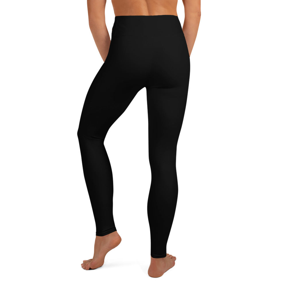 Solid Halloween Black Yoga Leggings