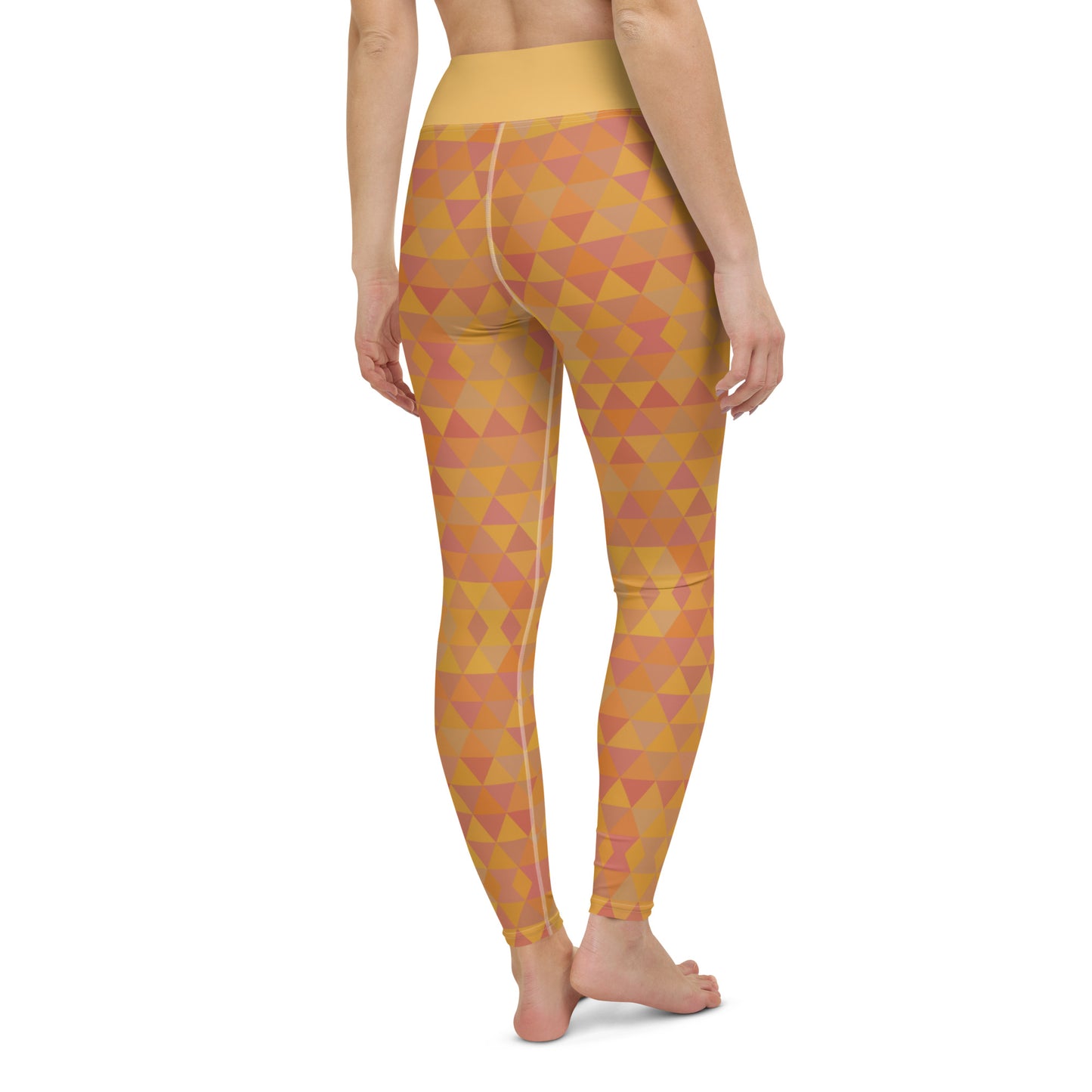 Inspiring Pumpkin Spice Isosceles Yoga Leggings