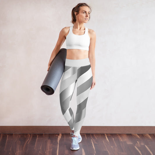 Scintillating Silver Yoga Leggings