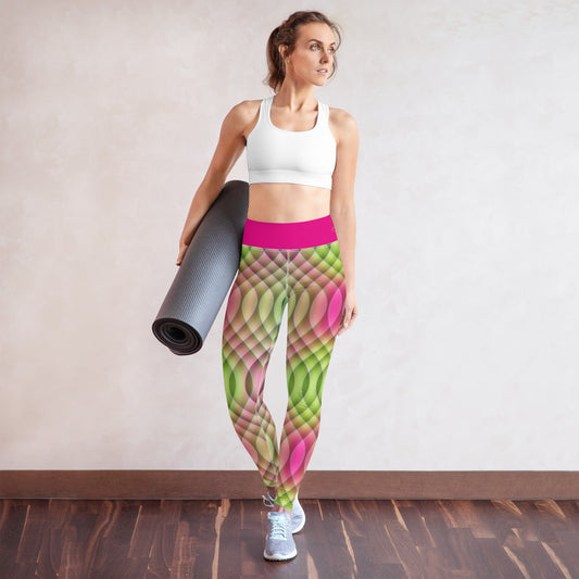 Watermelon Kaleidoscope Yoga Leggings