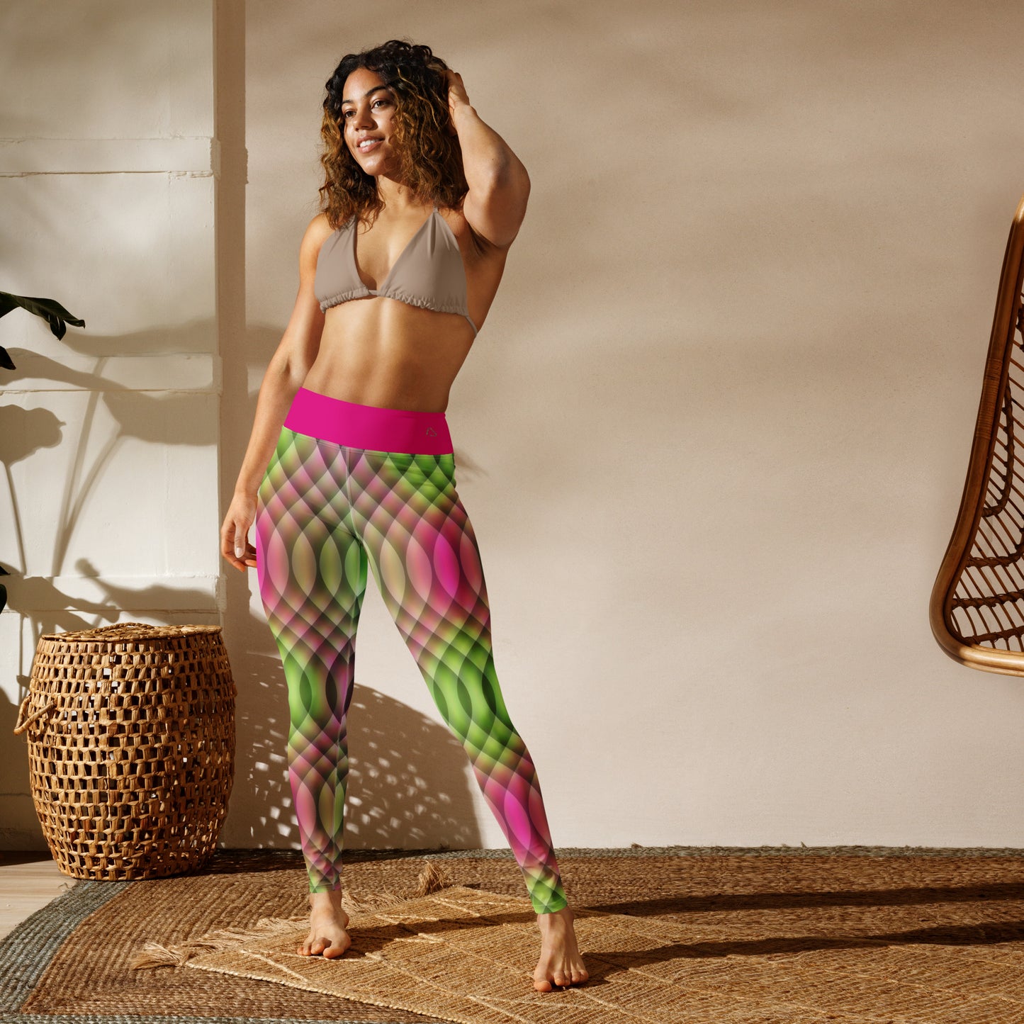 Watermelon Kaleidoscope Yoga Leggings