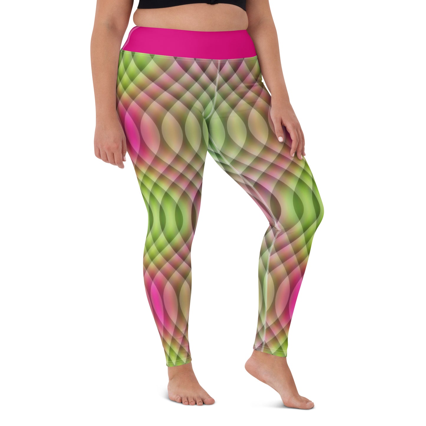 Watermelon Kaleidoscope Yoga Leggings