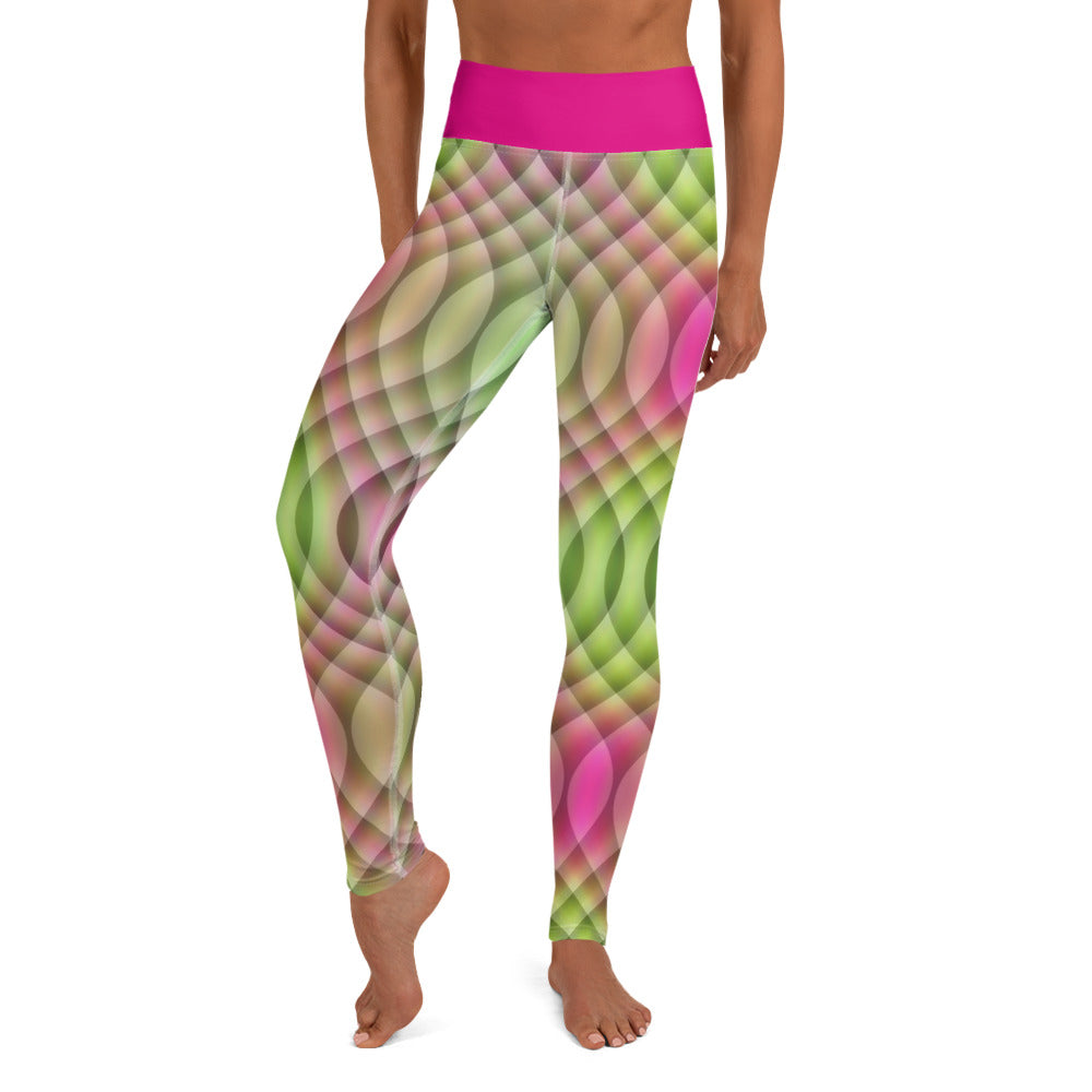 Watermelon Kaleidoscope Yoga Leggings