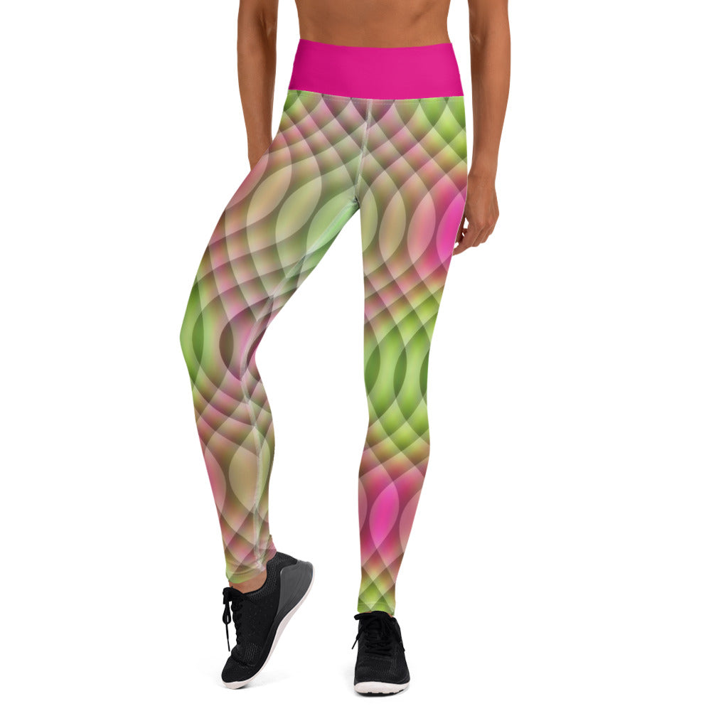 Watermelon Kaleidoscope Yoga Leggings