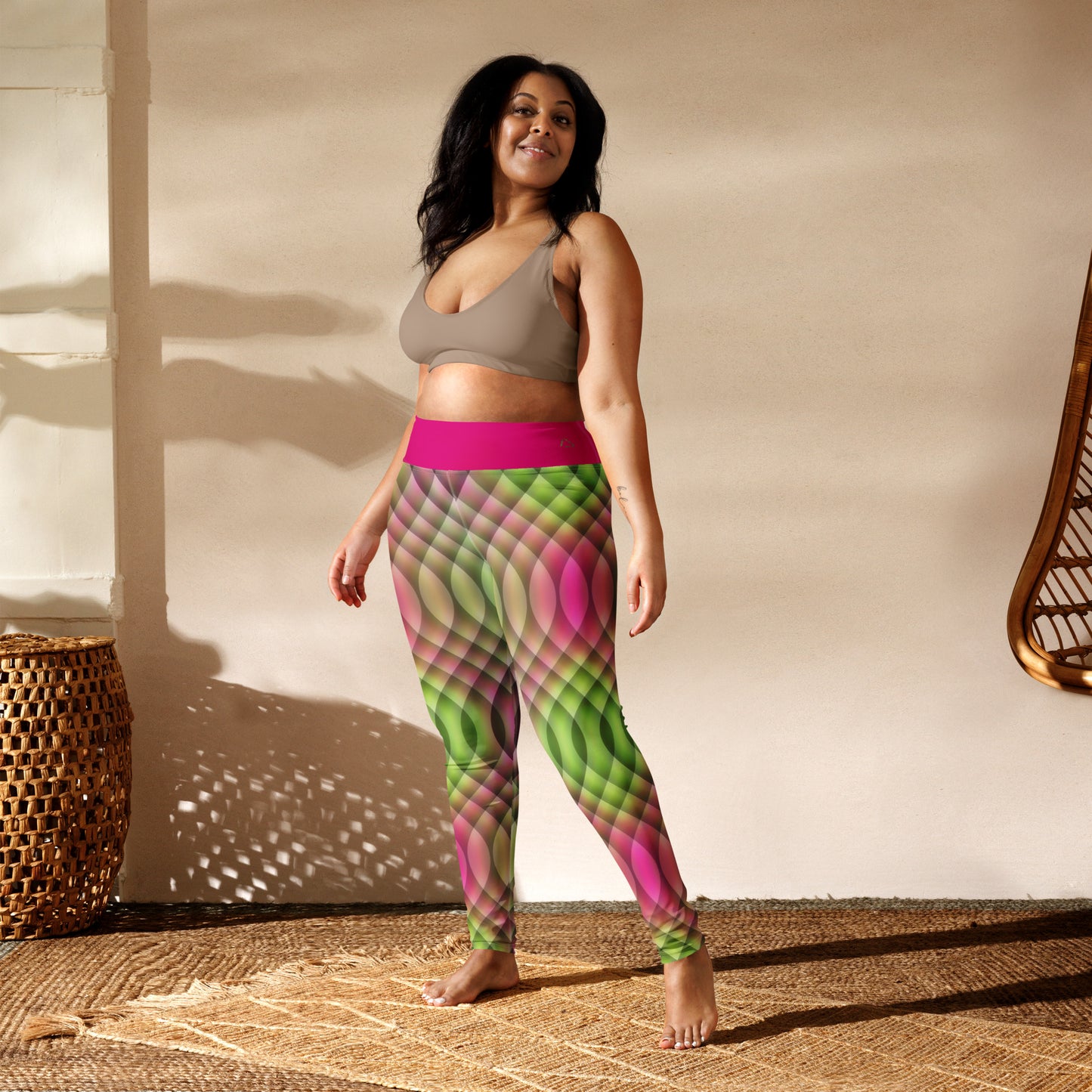 Watermelon Kaleidoscope Yoga Leggings