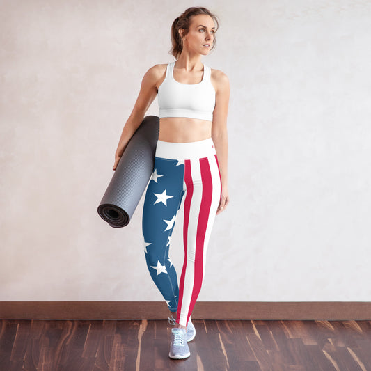 Stars & Stripes Yoga Leggings