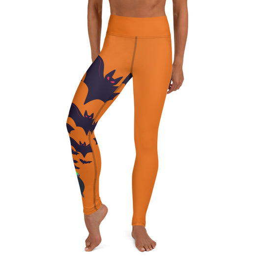 Big Flying Bats Yoga Leggings