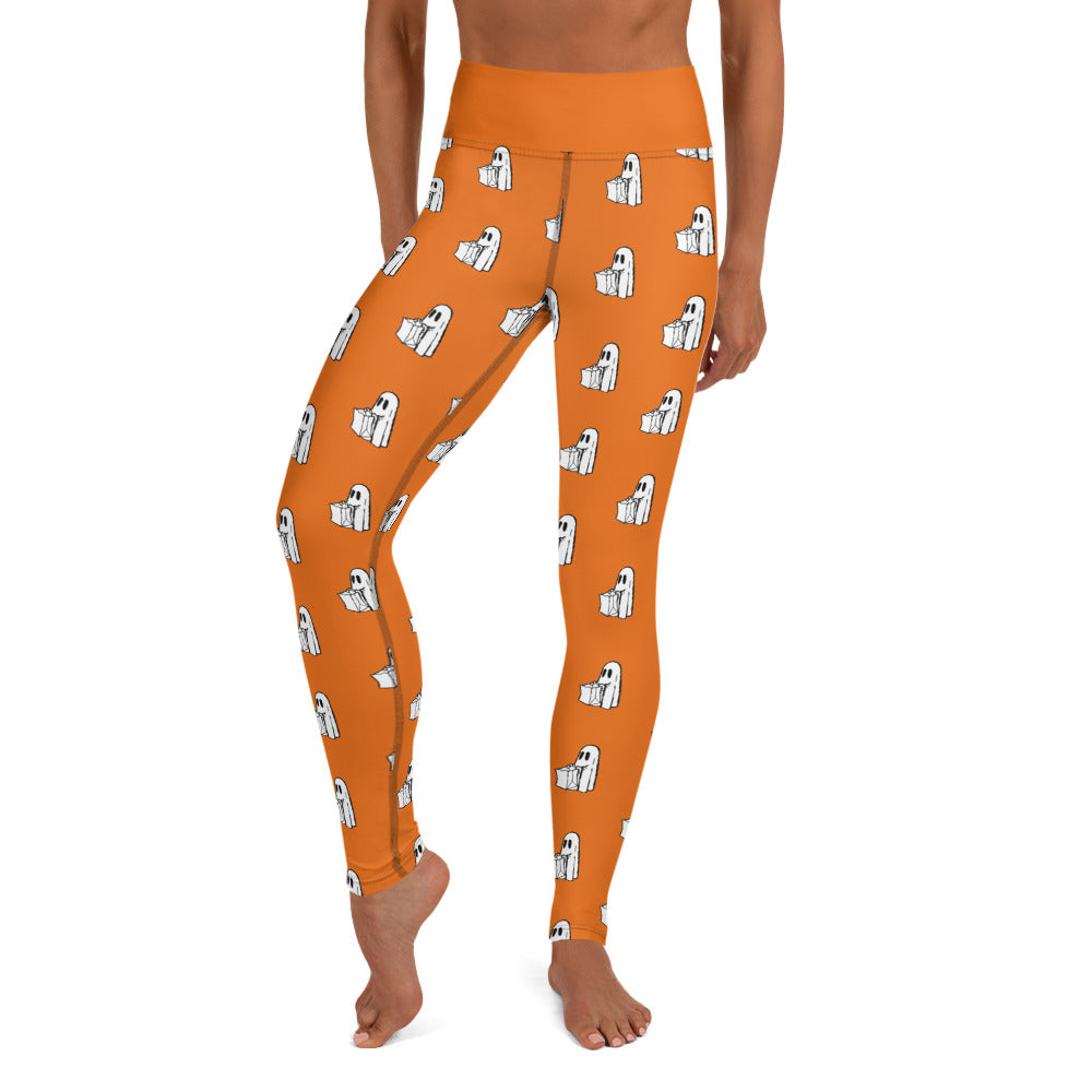 Cute Ghost Costume Yoga Leggings