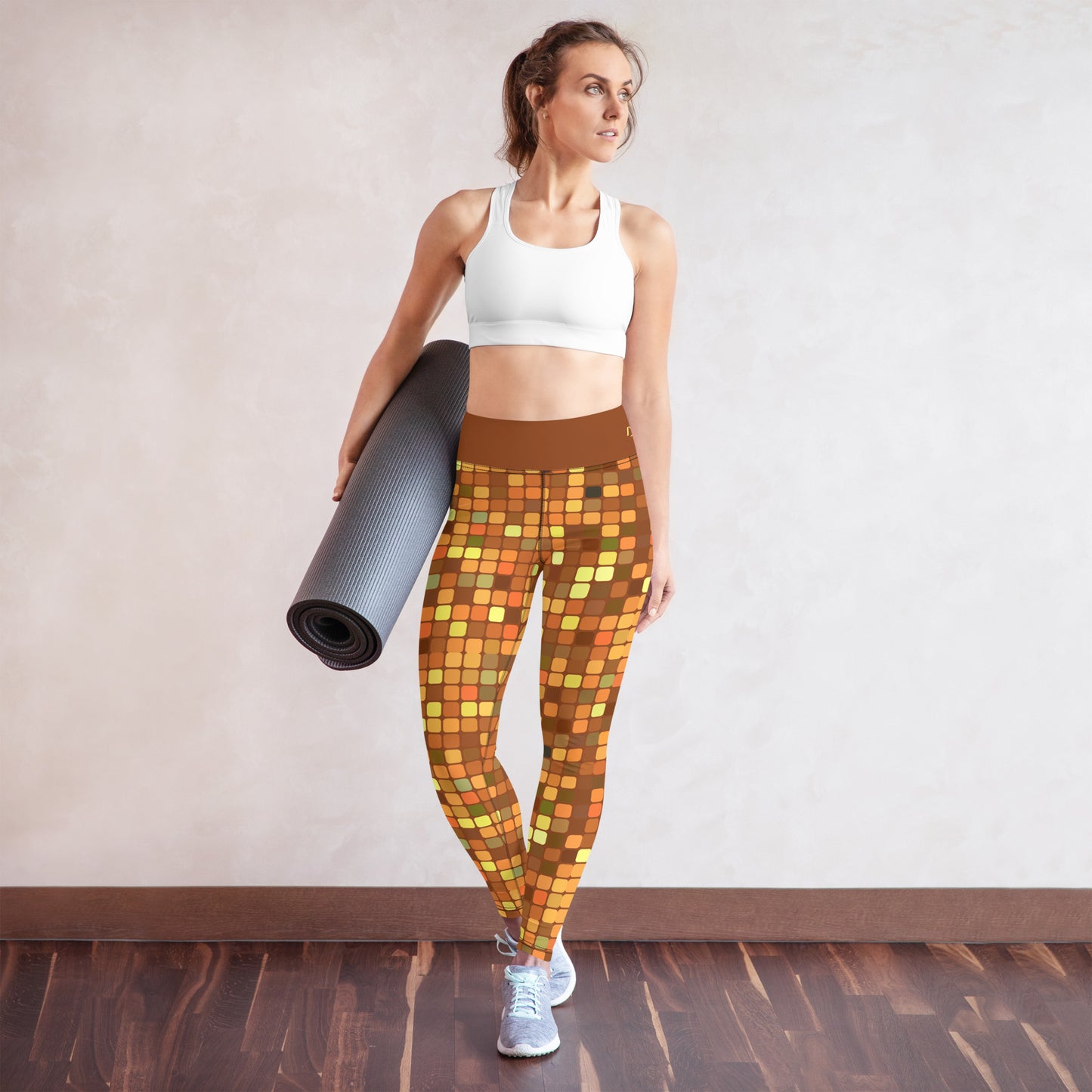 Fall Disco Ball Yoga Leggings