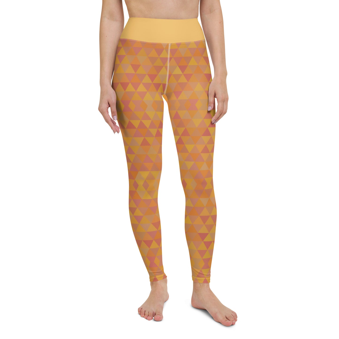 Inspiring Pumpkin Spice Isosceles Yoga Leggings