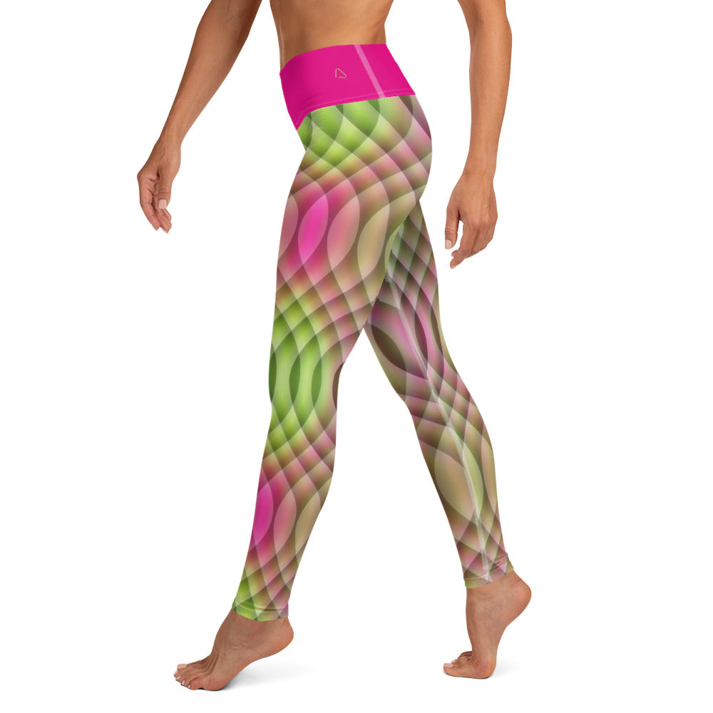 Watermelon Kaleidoscope Yoga Leggings