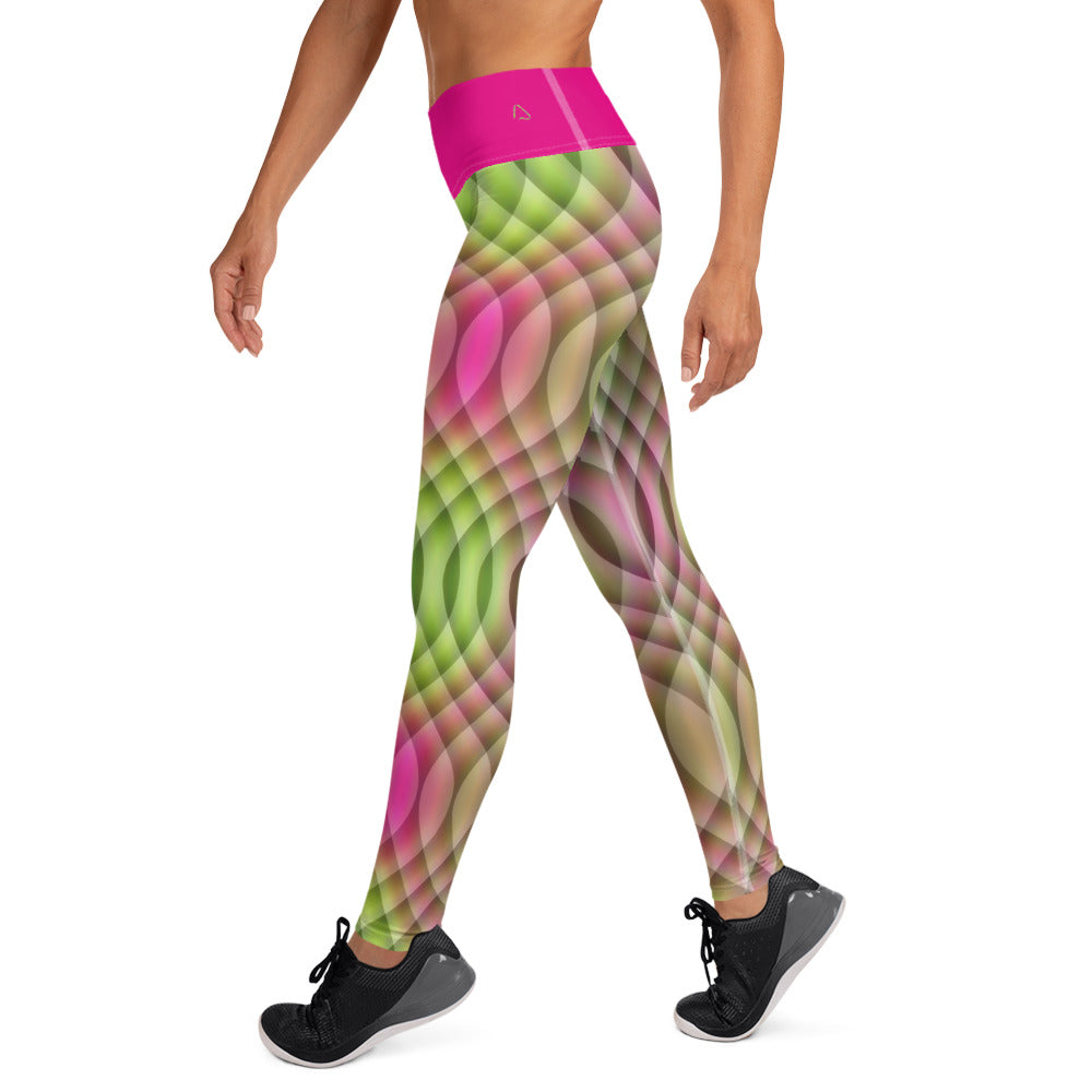 Watermelon Kaleidoscope Yoga Leggings