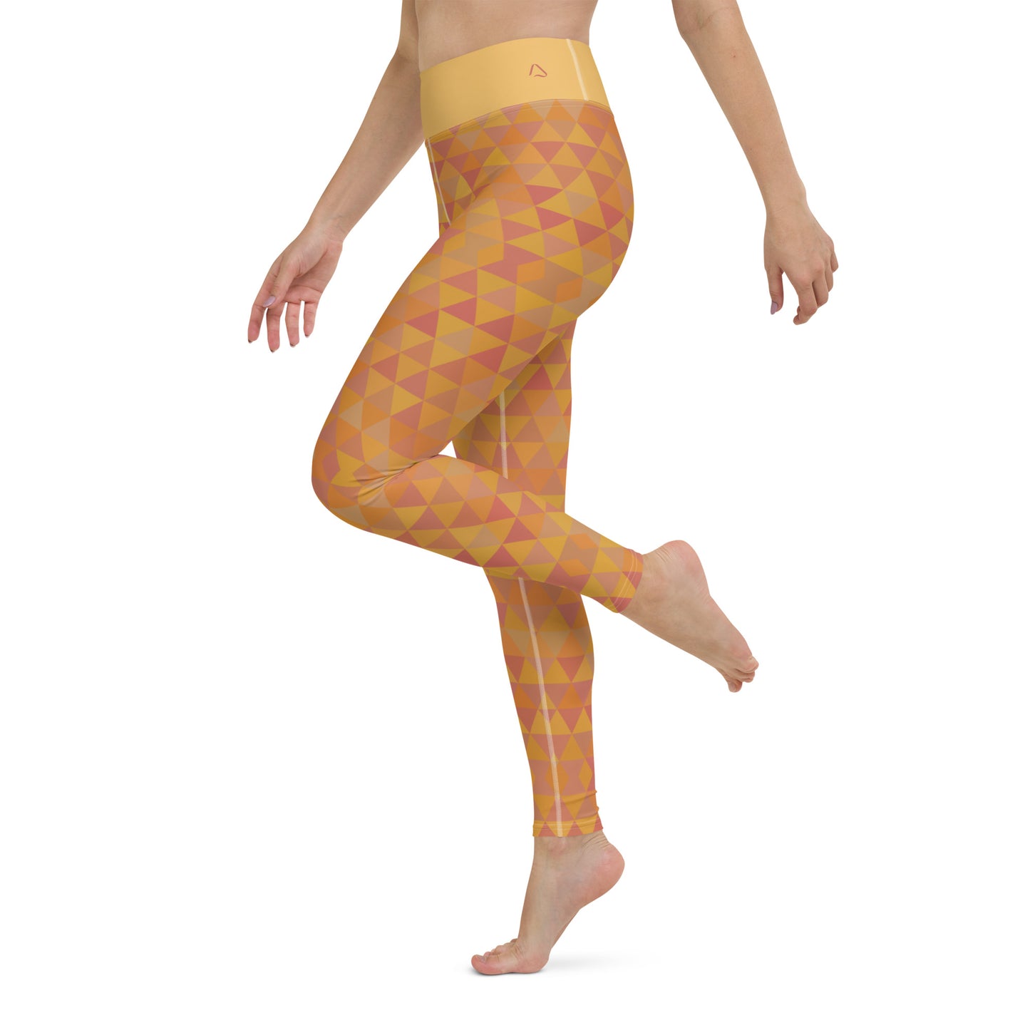 Inspiring Pumpkin Spice Isosceles Yoga Leggings