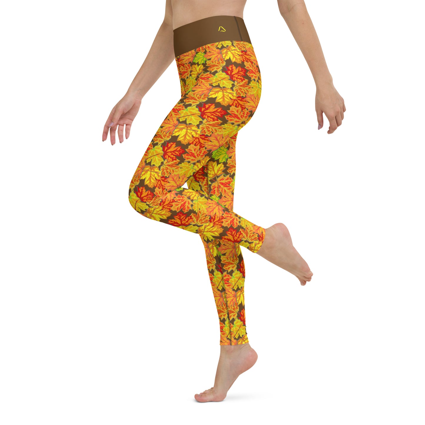 Fallen Fall Leaves Yoga Leggings