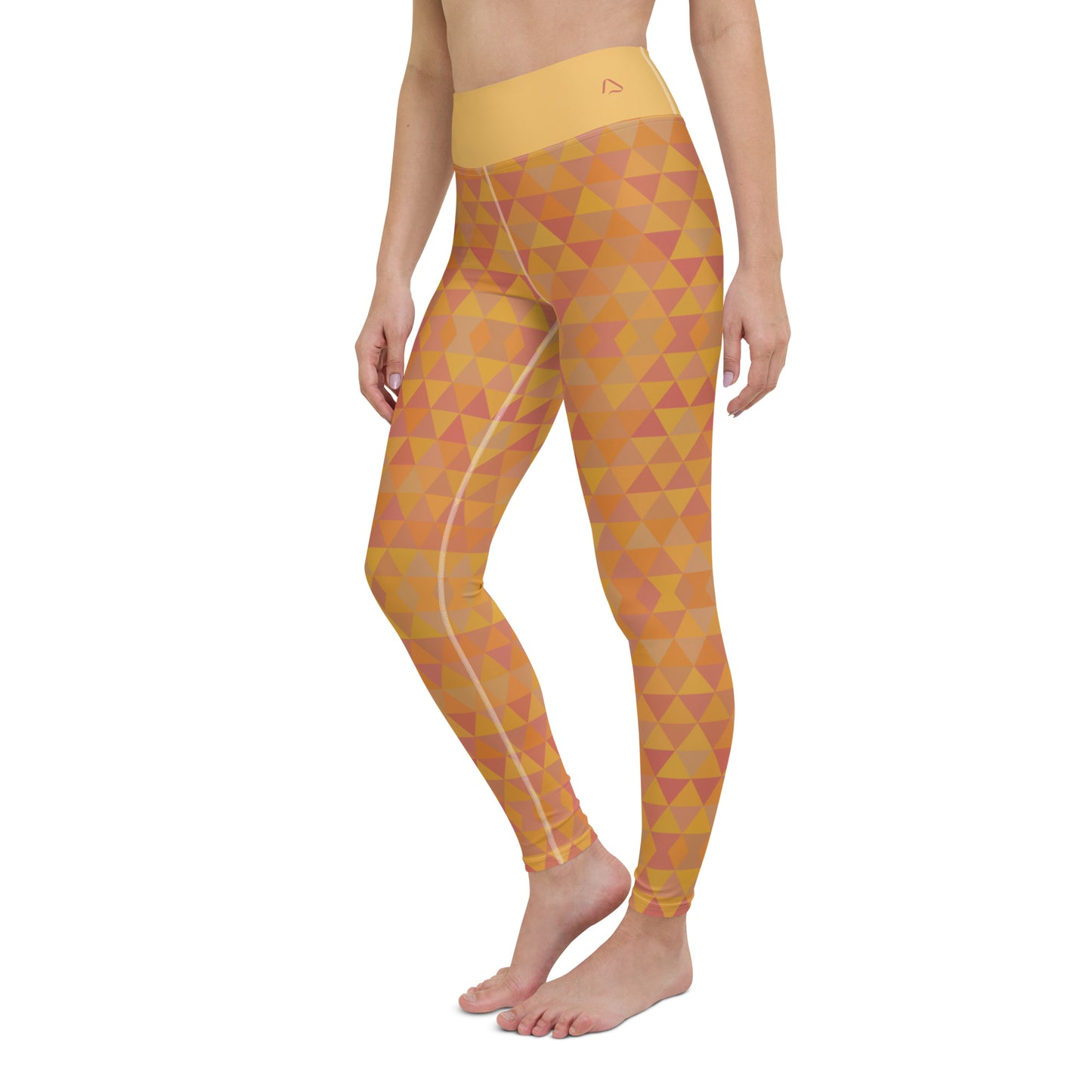 Inspiring Pumpkin Spice Isosceles Yoga Leggings